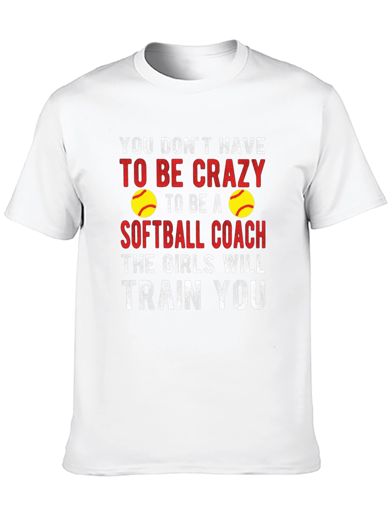 Crazy Softball Coach Graphic Tee