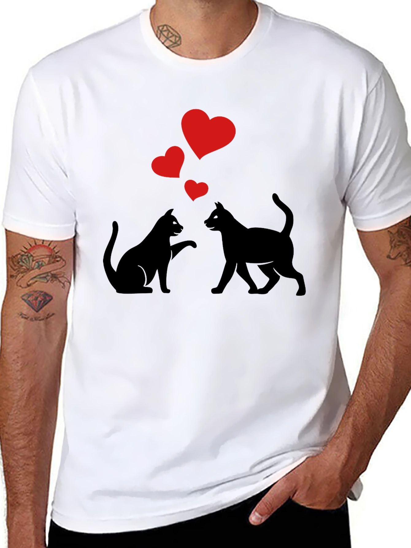 Cats in Love Graphic Tee