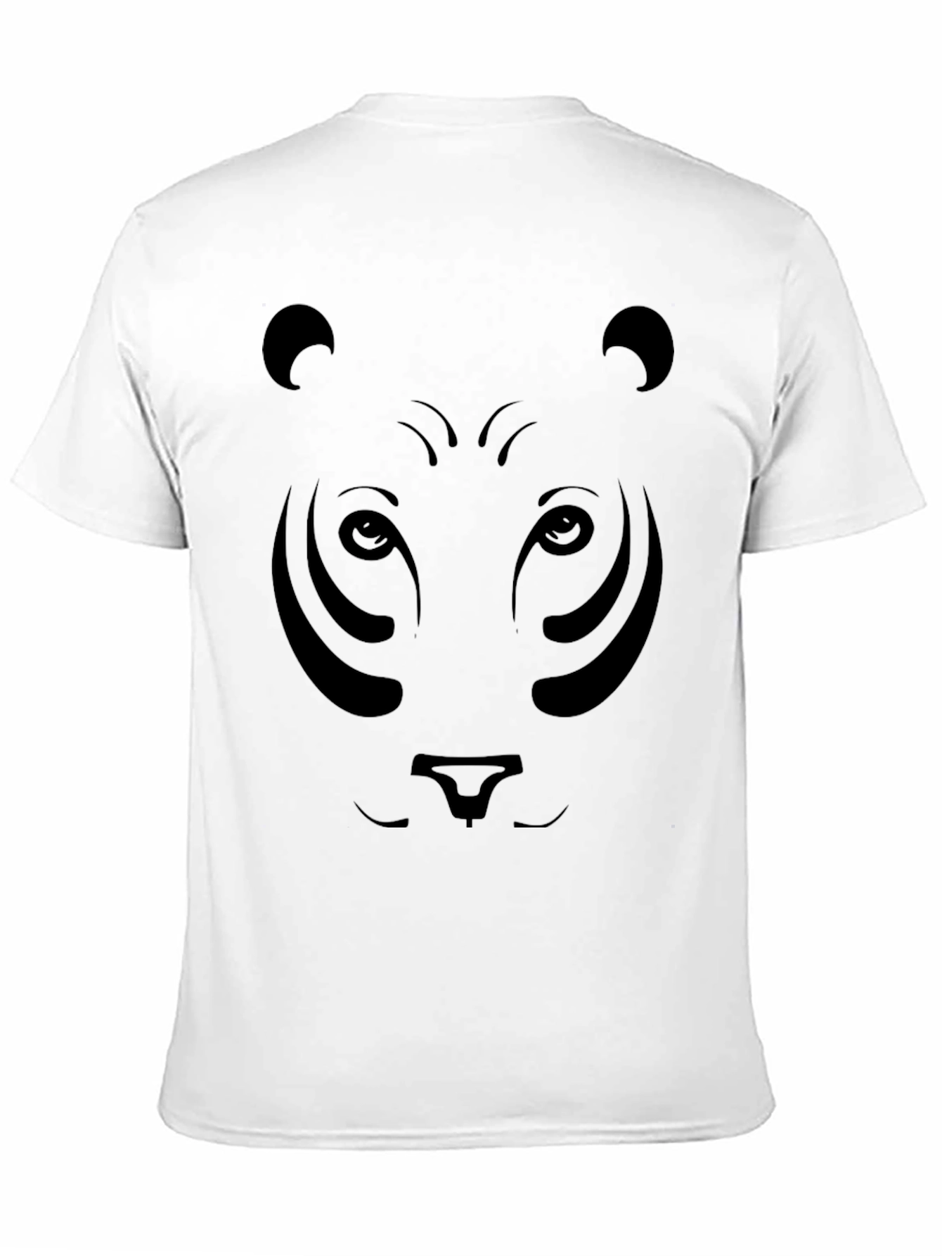 Black Bear Face Graphic T-Shirt