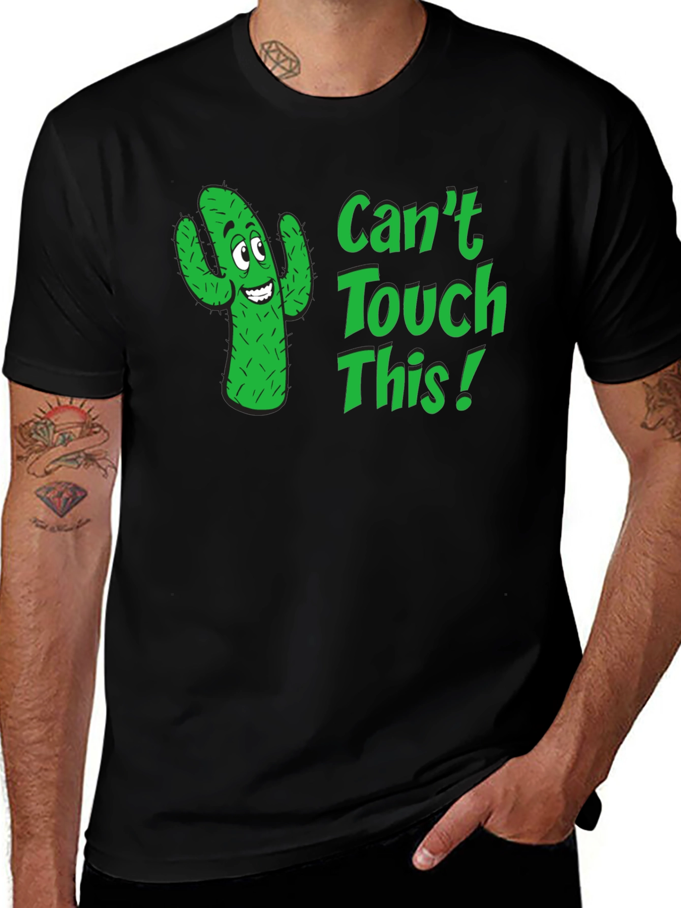 Cant Touch This Cactus Graphic T-Shirt