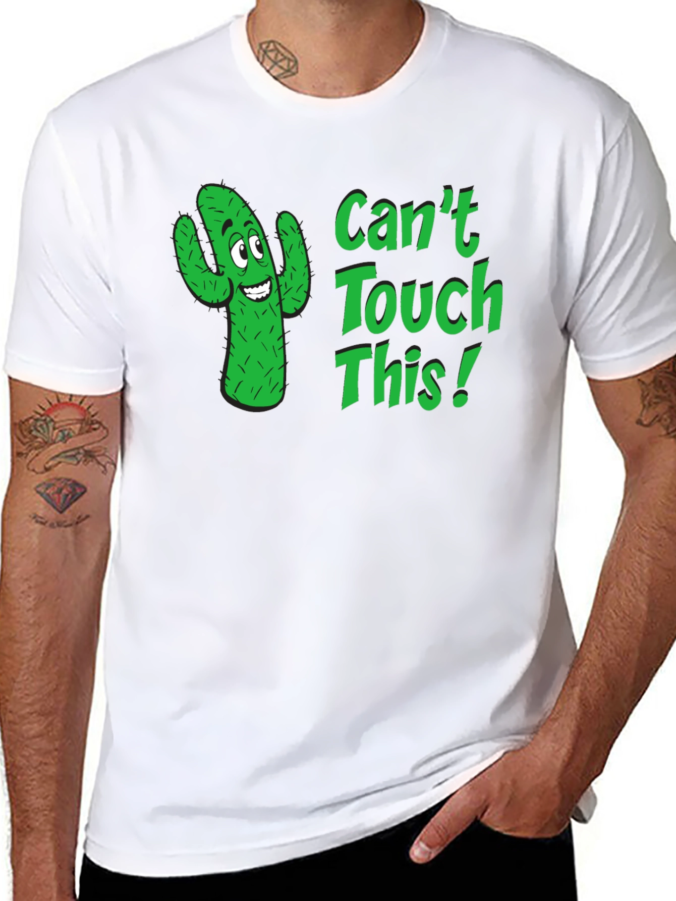 Cant Touch This Cactus Graphic T-Shirt