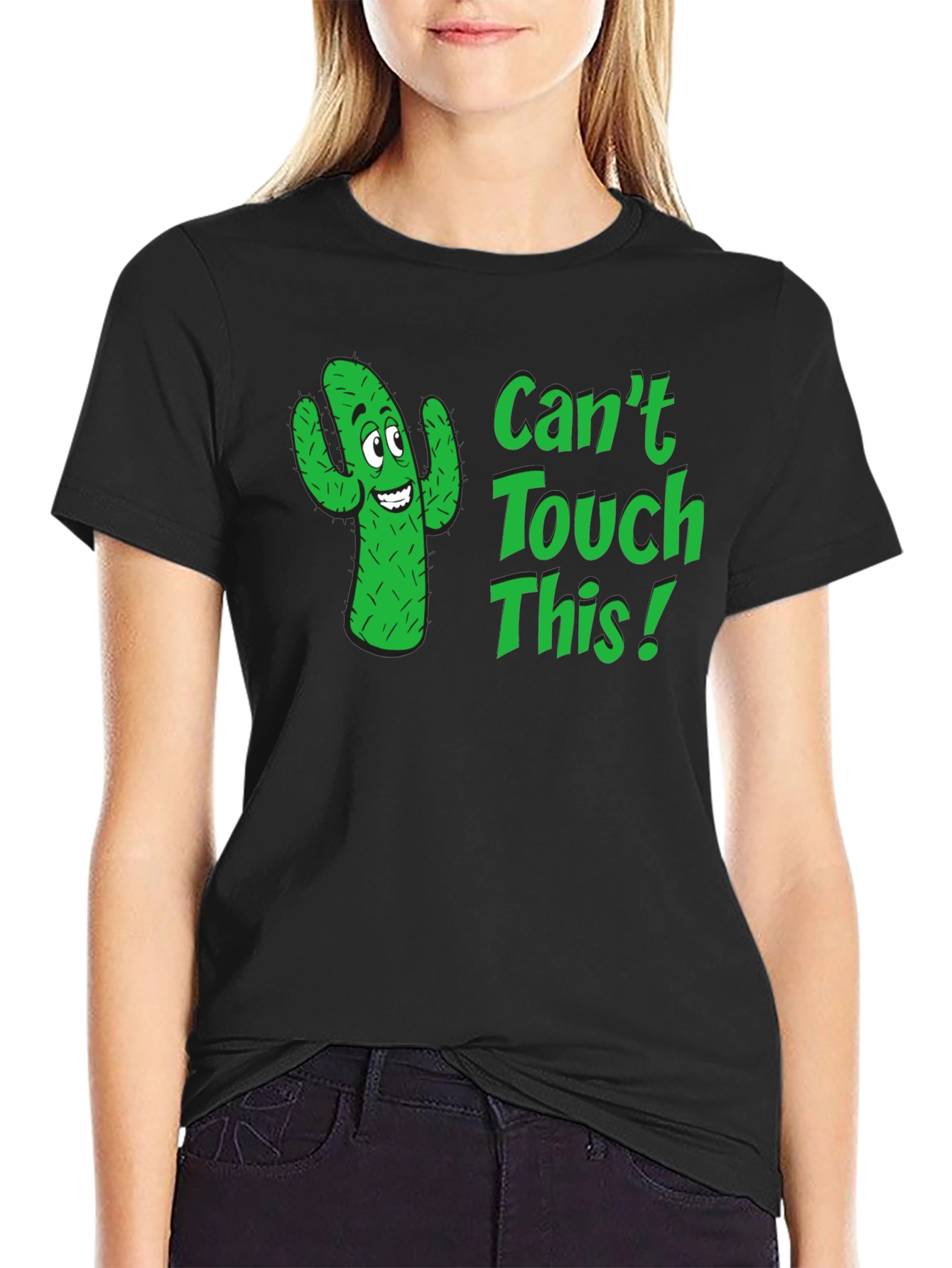 Cant Touch This Cactus Graphic T-Shirt