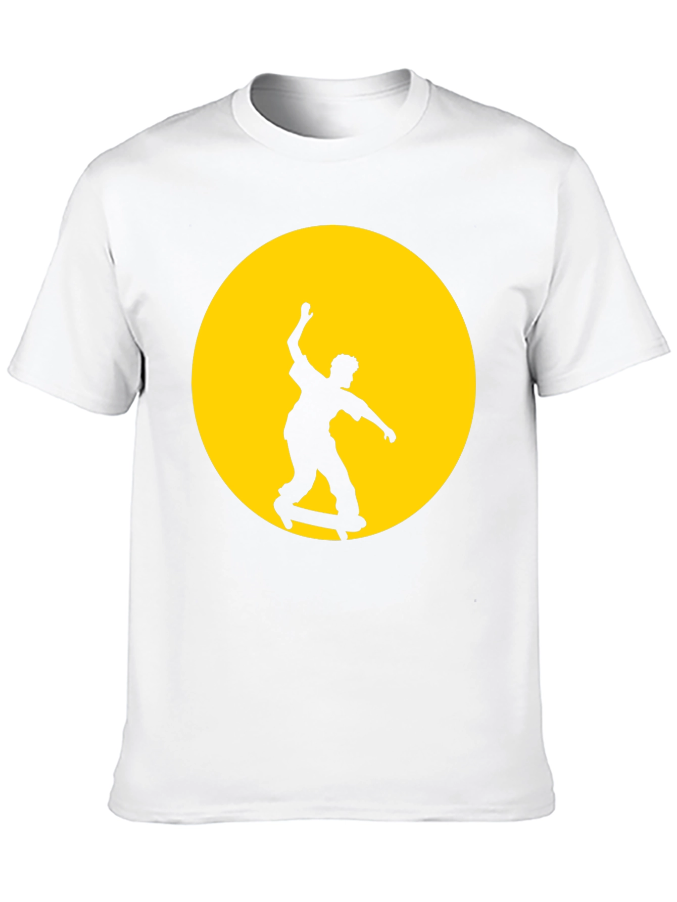 Skateboarder Graphic Tee - Black Cotton Blend