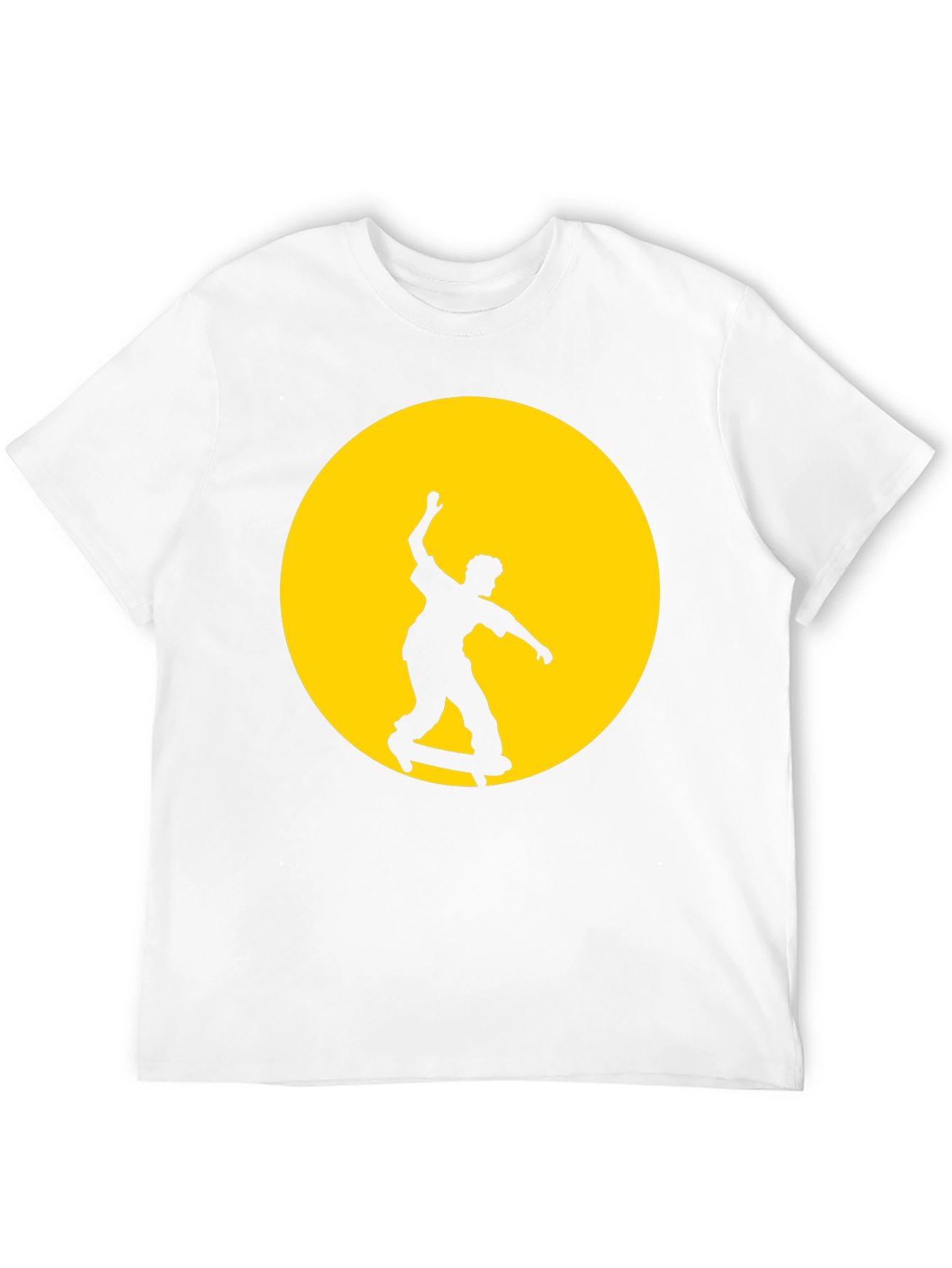 Skateboarder Graphic Tee - Black Cotton Blend