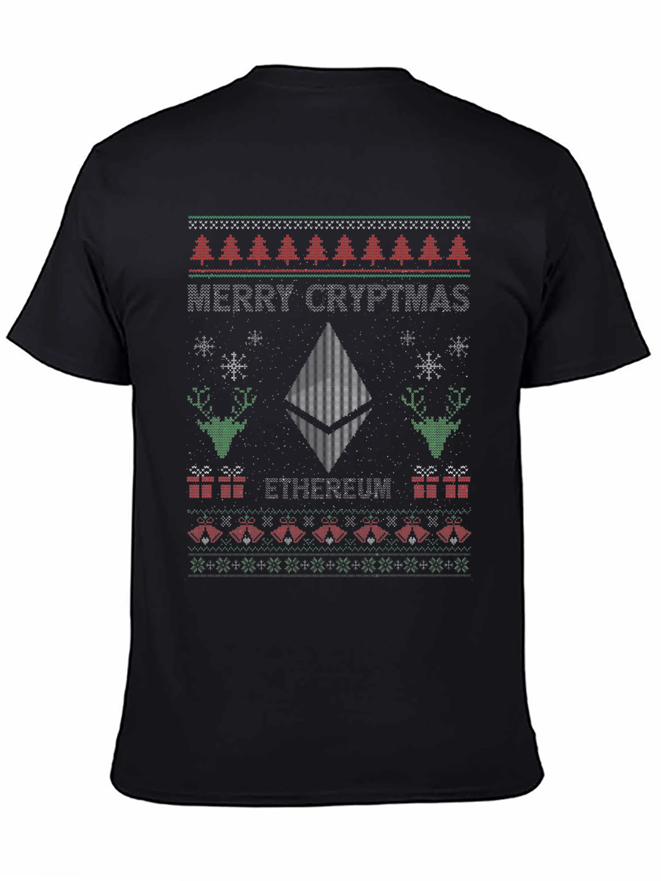 Merry Cryptmas Ethereum Ugly Christmas Sweater T-Shirt