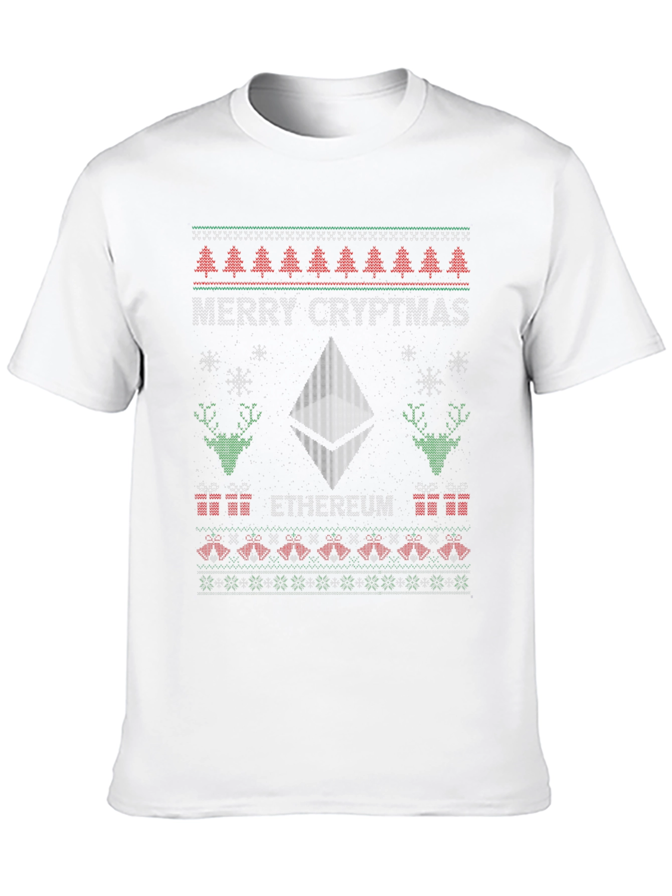 Merry Cryptmas Ethereum Ugly Christmas Sweater T-Shirt