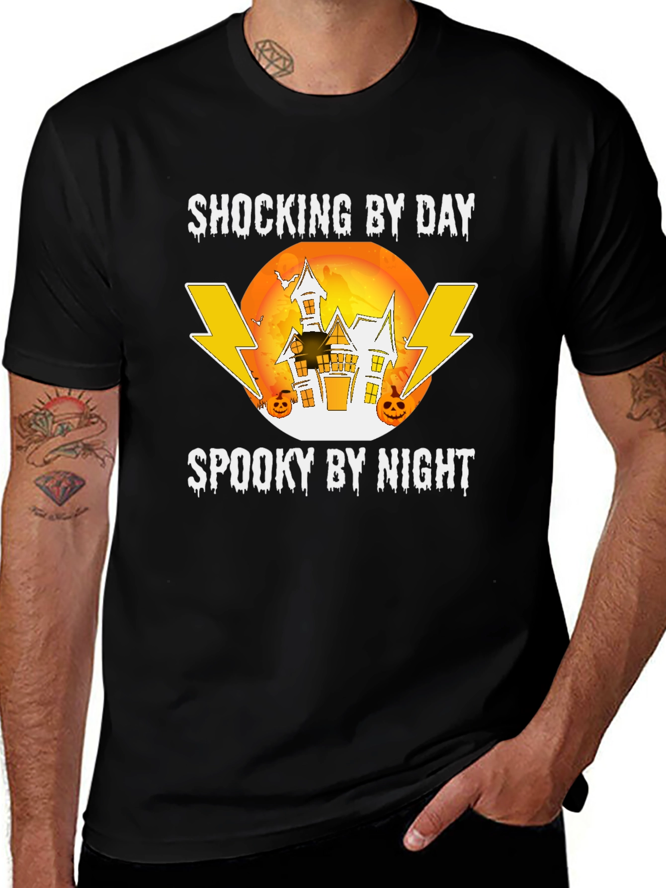 Shocking by Day Spooky by Night Halloween T-Shirt