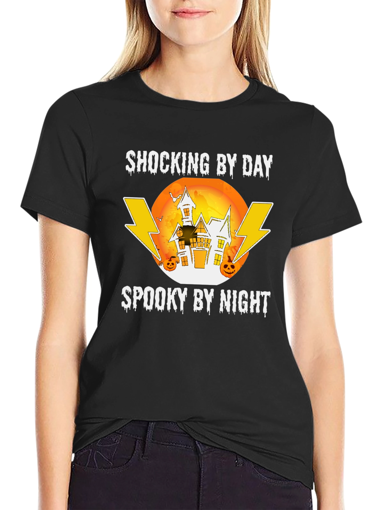 Shocking by Day Spooky by Night Halloween T-Shirt