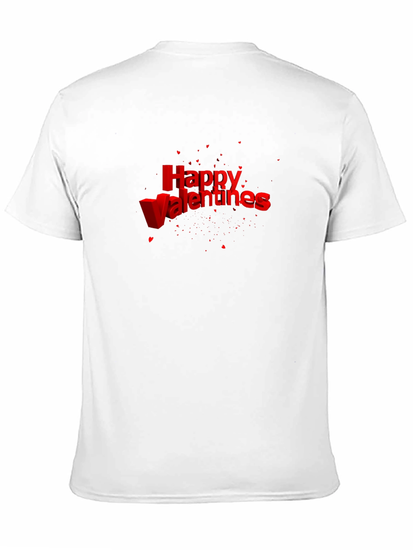 Happy Valentines T-Shirt - Red Text