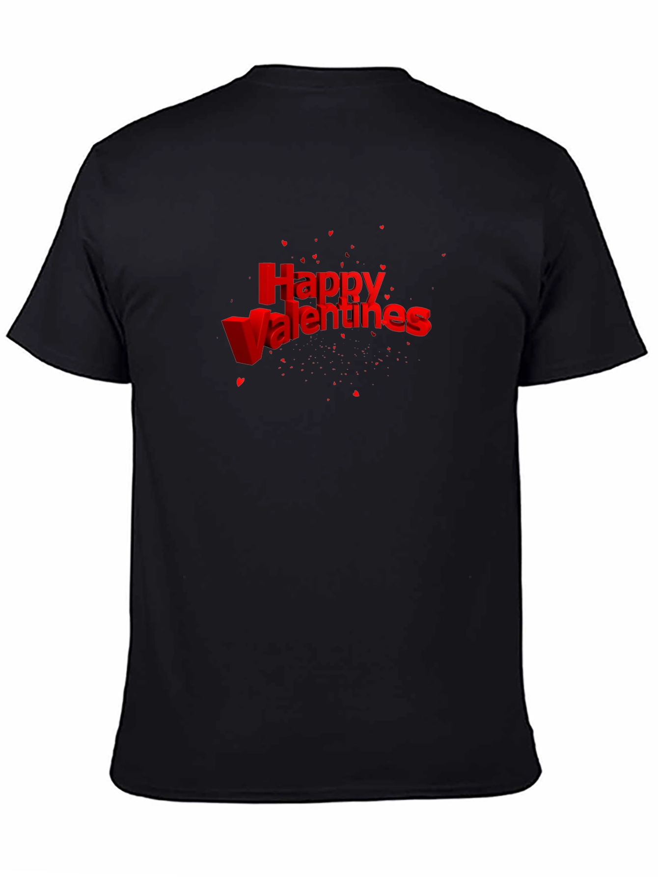 Happy Valentines T-Shirt - Red Text