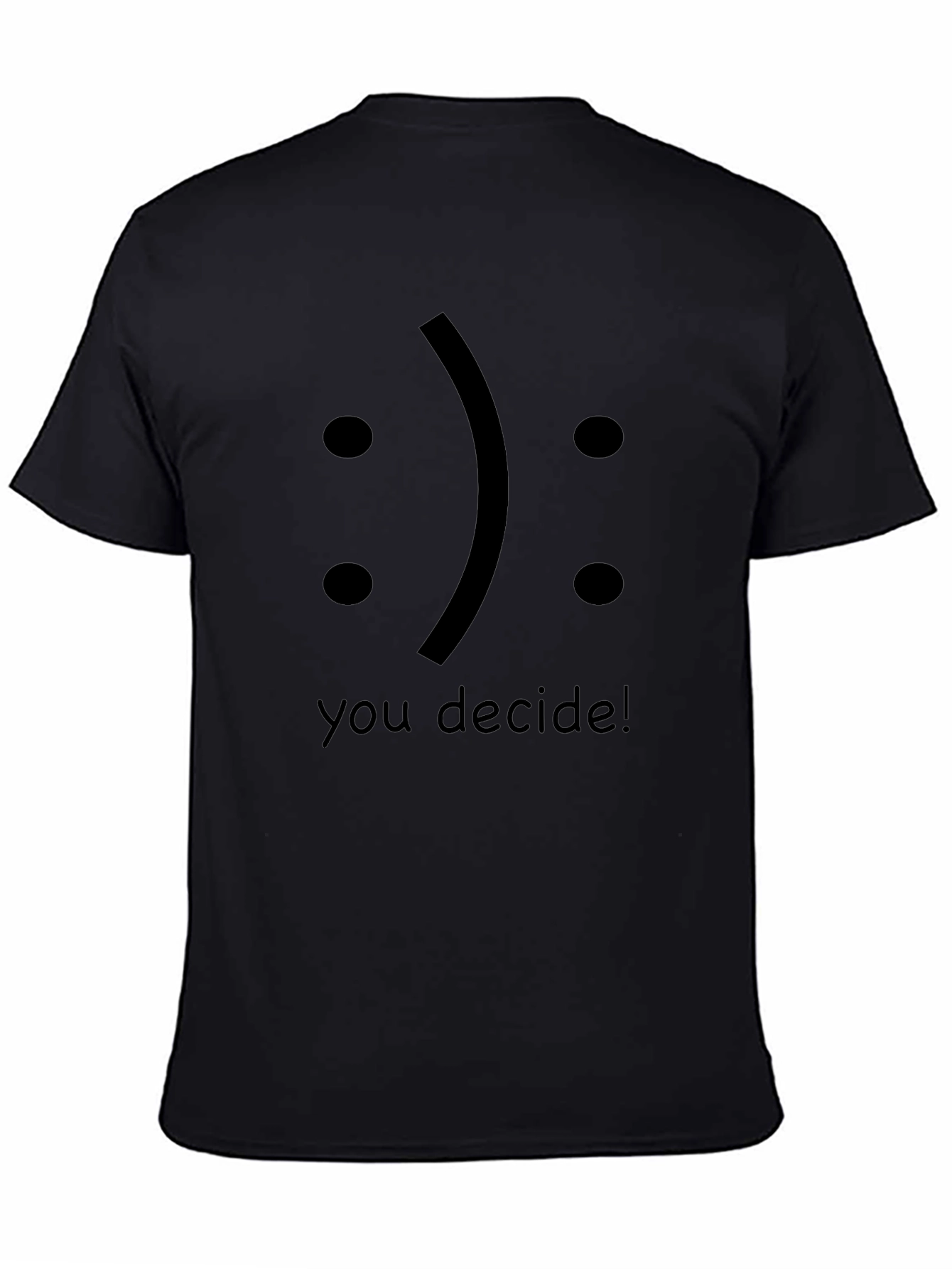 Decide! Graphic T-Shirt Mens Crew Neck Tee