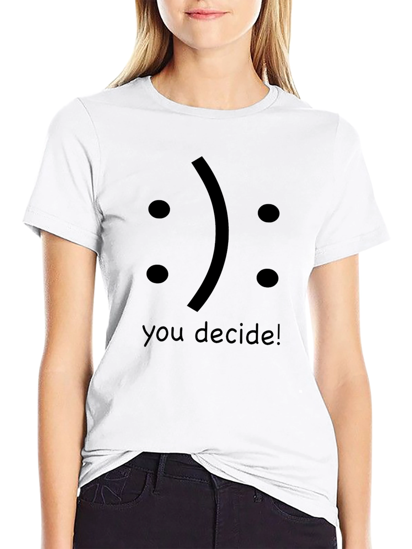 Decide! Graphic T-Shirt Mens Crew Neck Tee