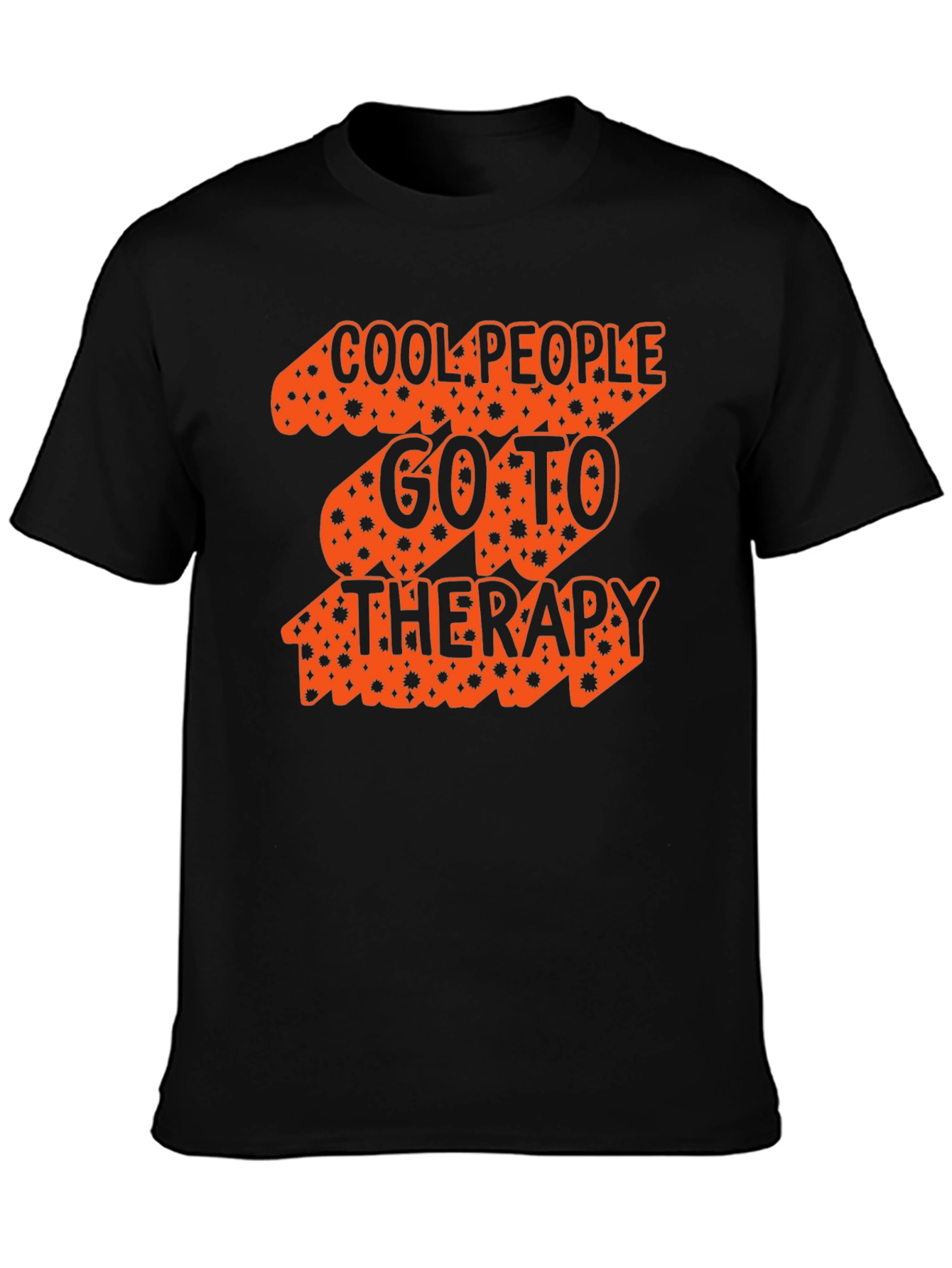 Cool People Therapy T-Shirt - Black