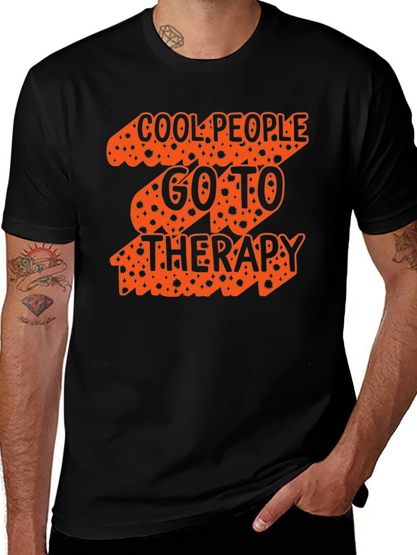 Cool People Therapy T-Shirt - Black