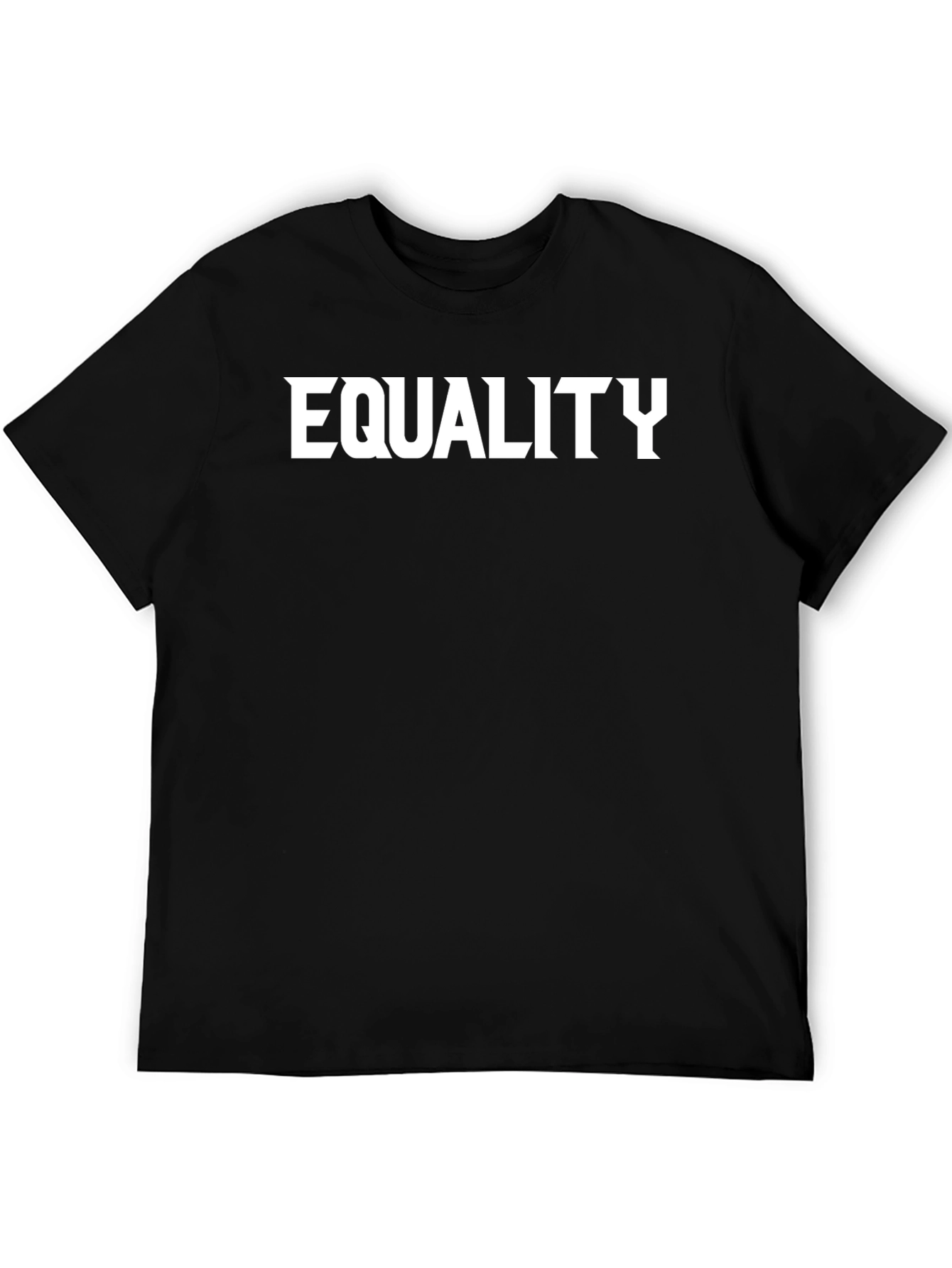Equality Black Tee - Statement Graphic T-Shirt