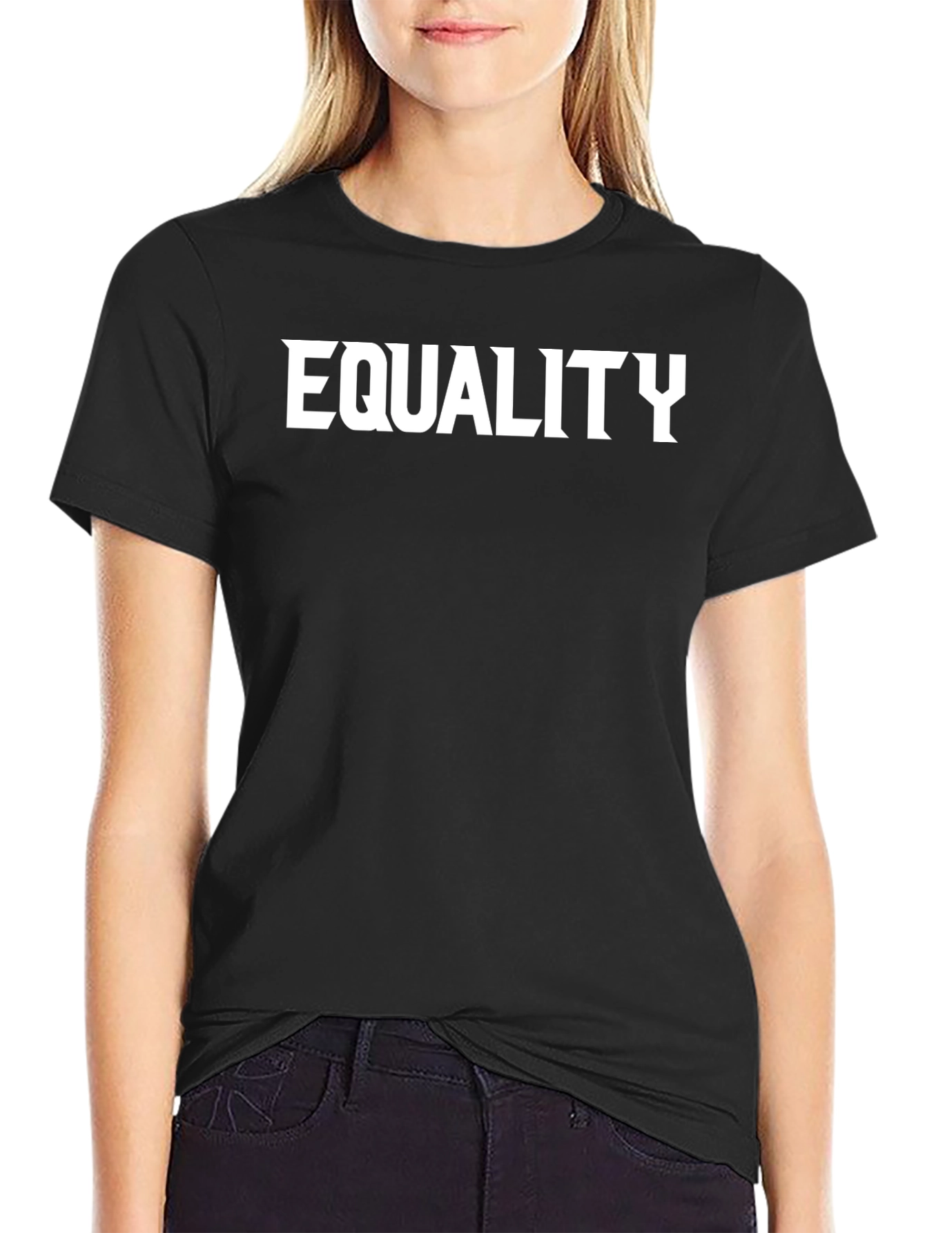Equality Black Tee - Statement Graphic T-Shirt