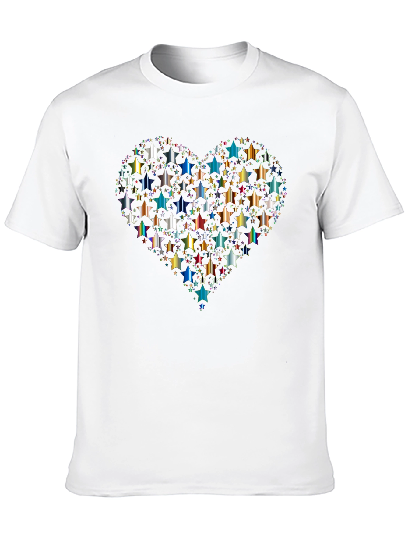 Star Heart Graphic T-Shirt - Black