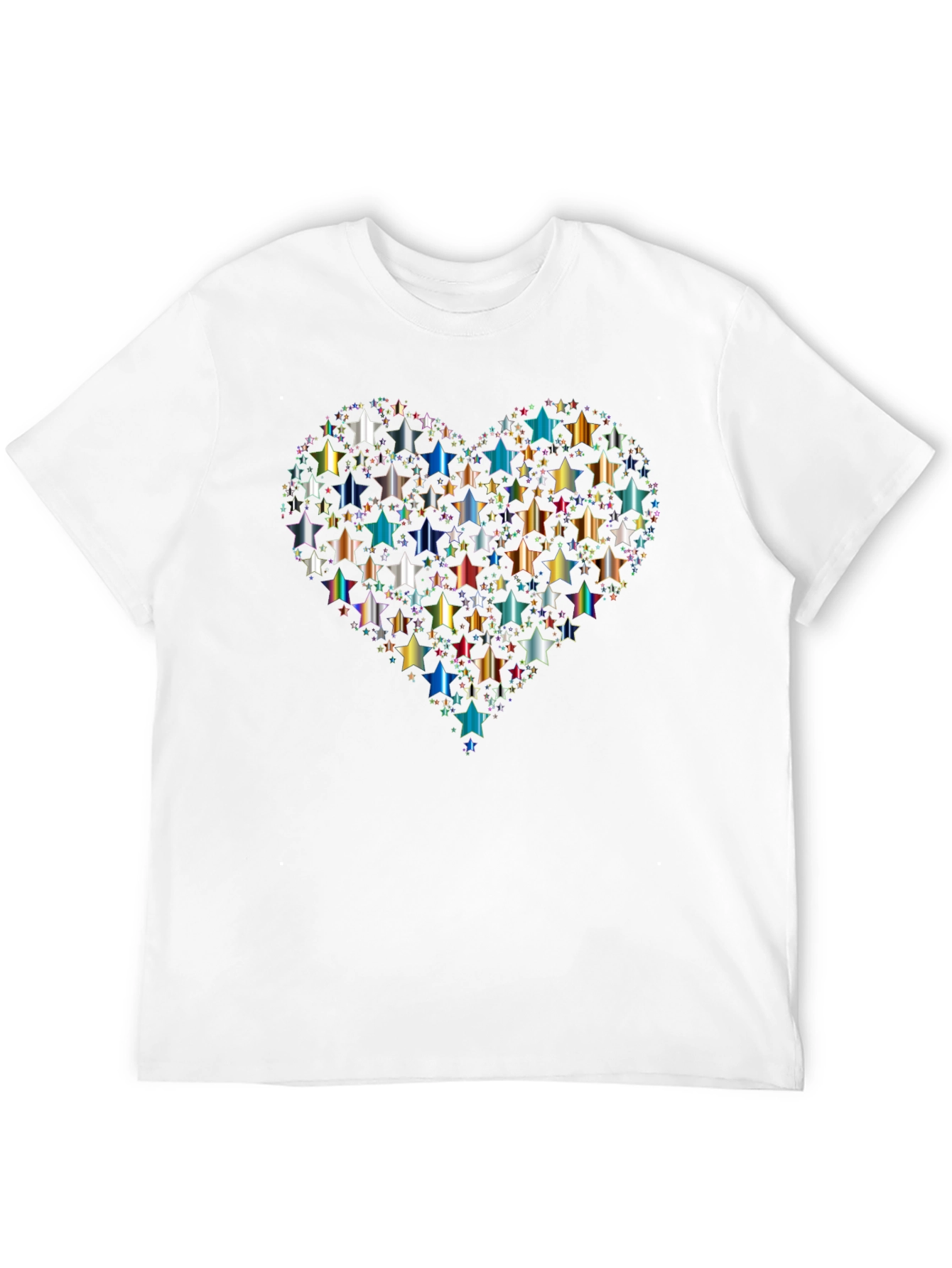 Star Heart Graphic T-Shirt - Black