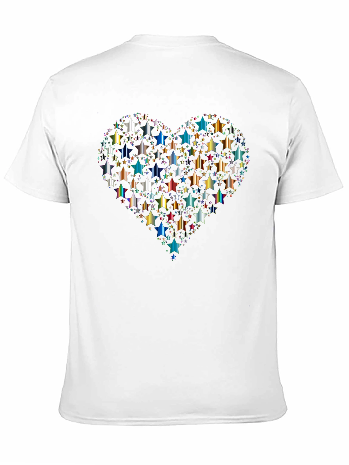 Star Heart Graphic T-Shirt - Black