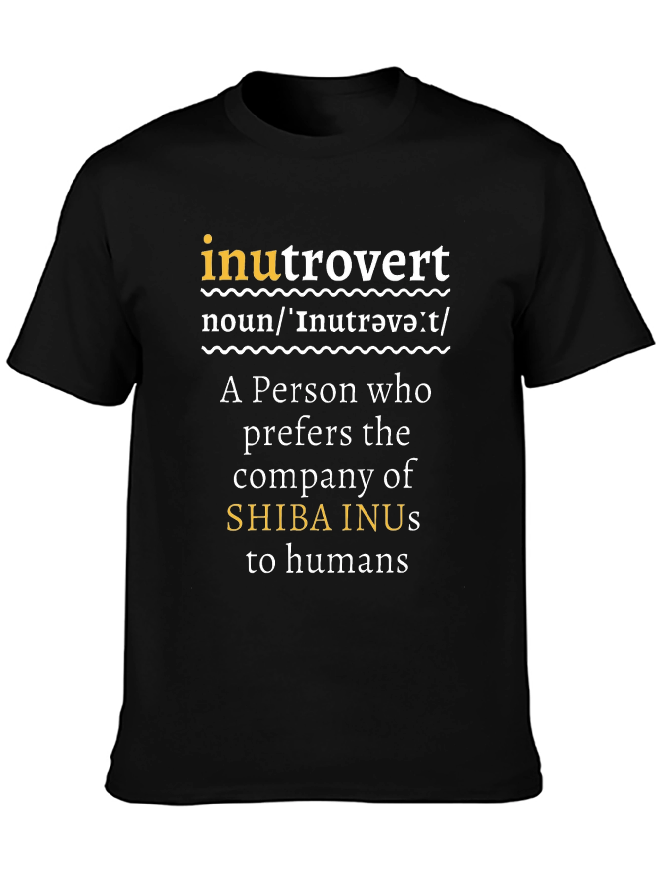 Inutrovert Shiba Inu Lover T-Shirt