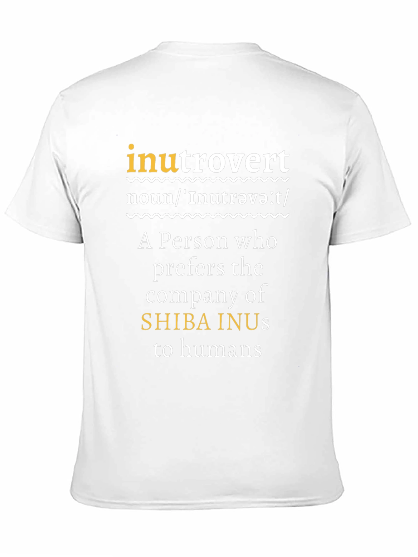 Inutrovert Shiba Inu Lover T-Shirt