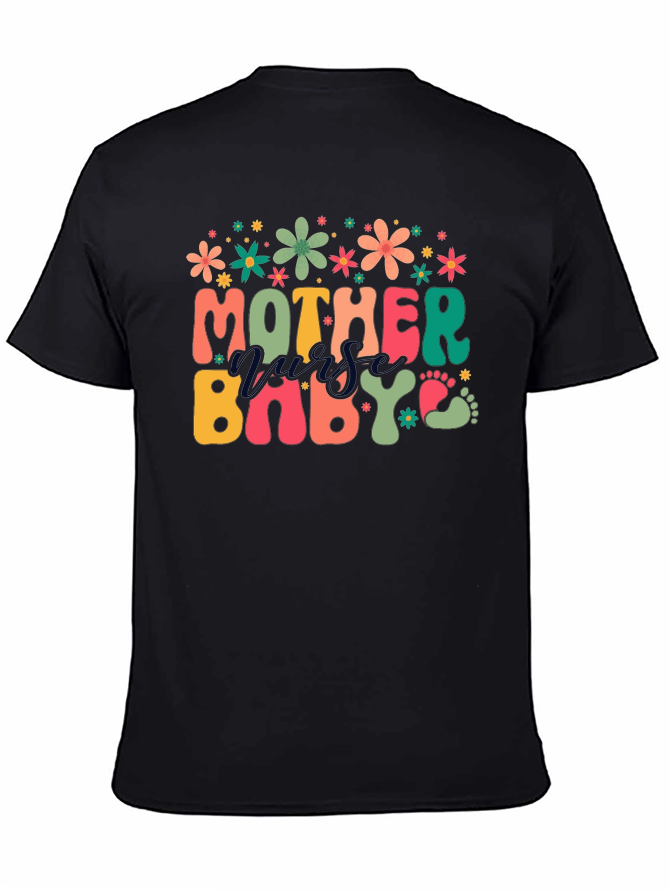 Mother Loves Baby Graphic Tee - Black Unisex T-Shirt