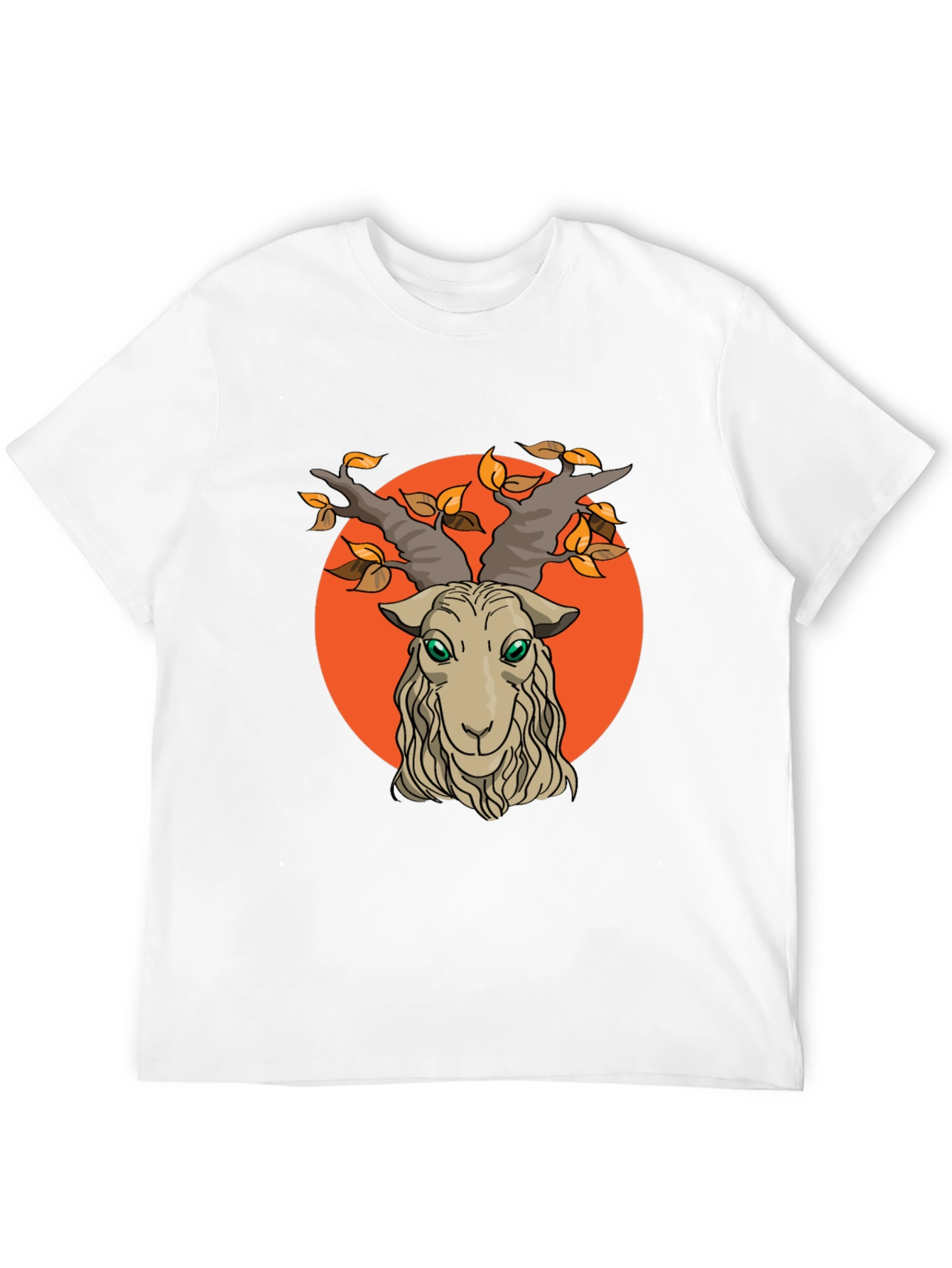 Goat Head Graphic Tee - Mens Black Cotton T-Shirt