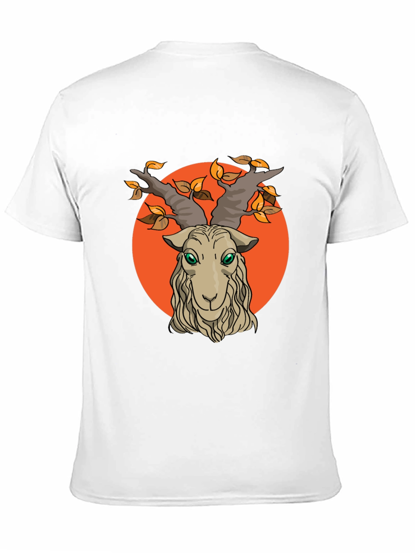 Goat Head Graphic Tee - Mens Black Cotton T-Shirt
