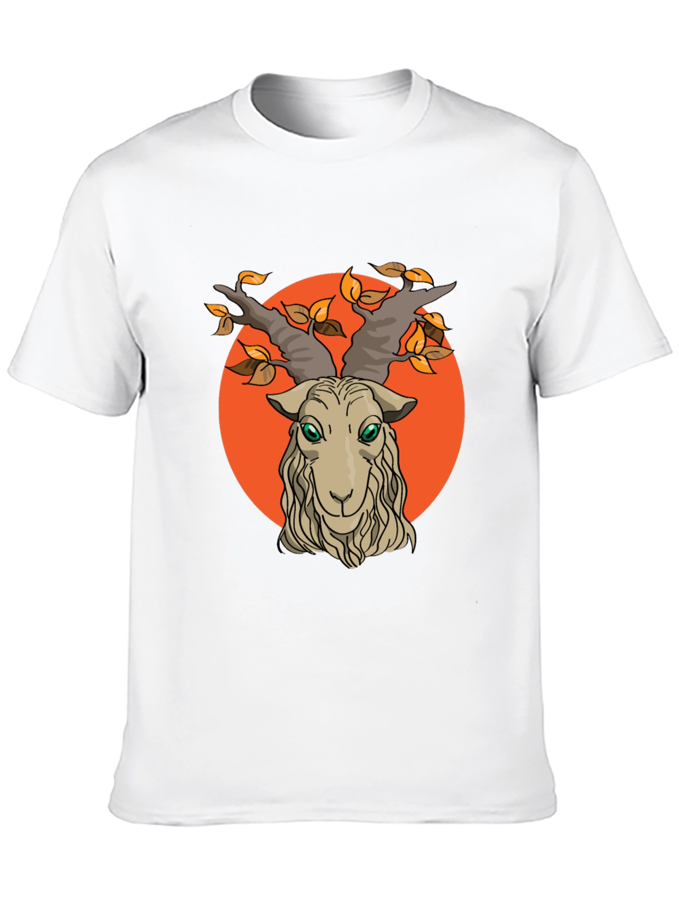 Goat Head Graphic Tee - Mens Black Cotton T-Shirt