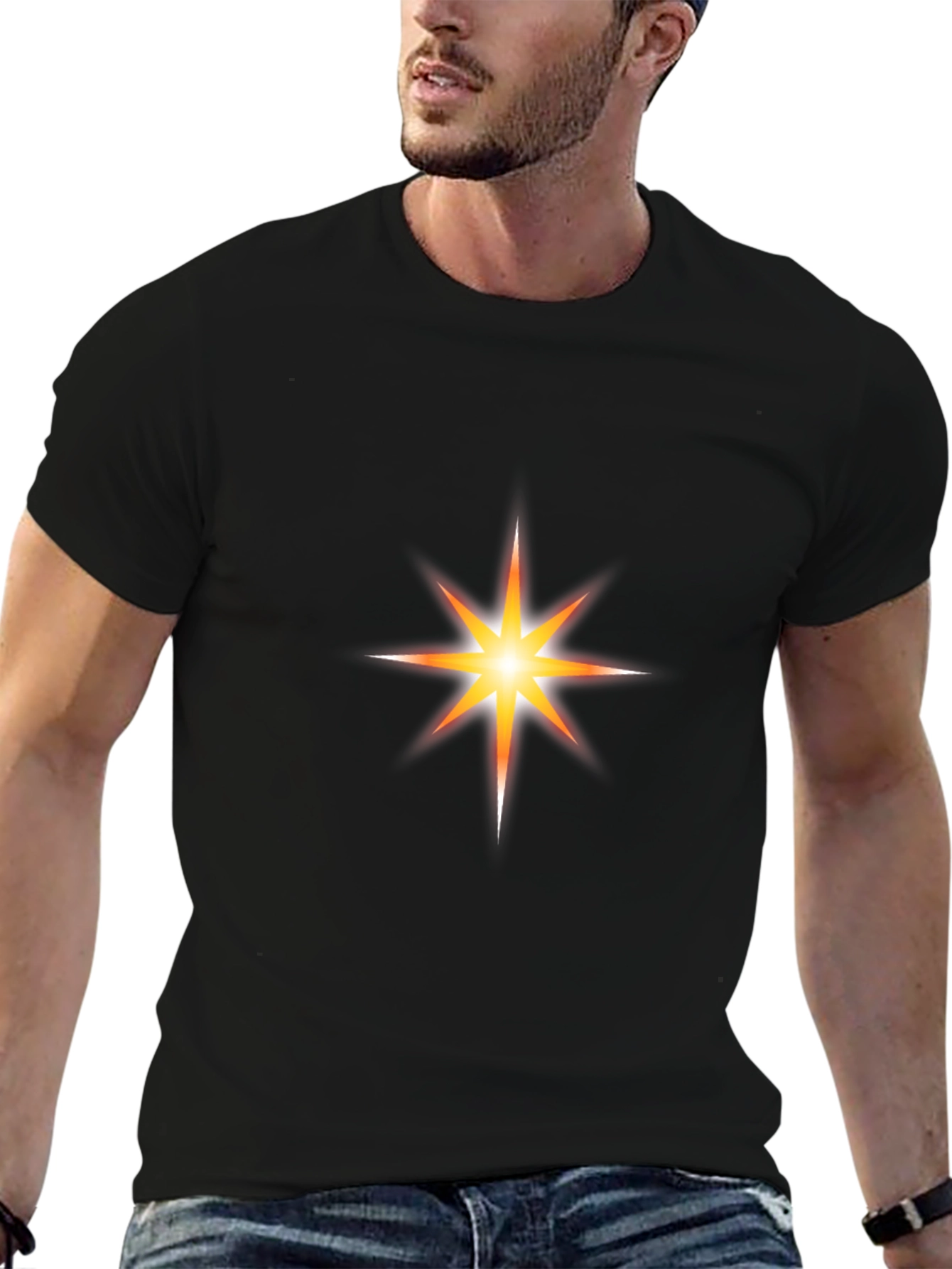 Starburst Graphic Black T-Shirt