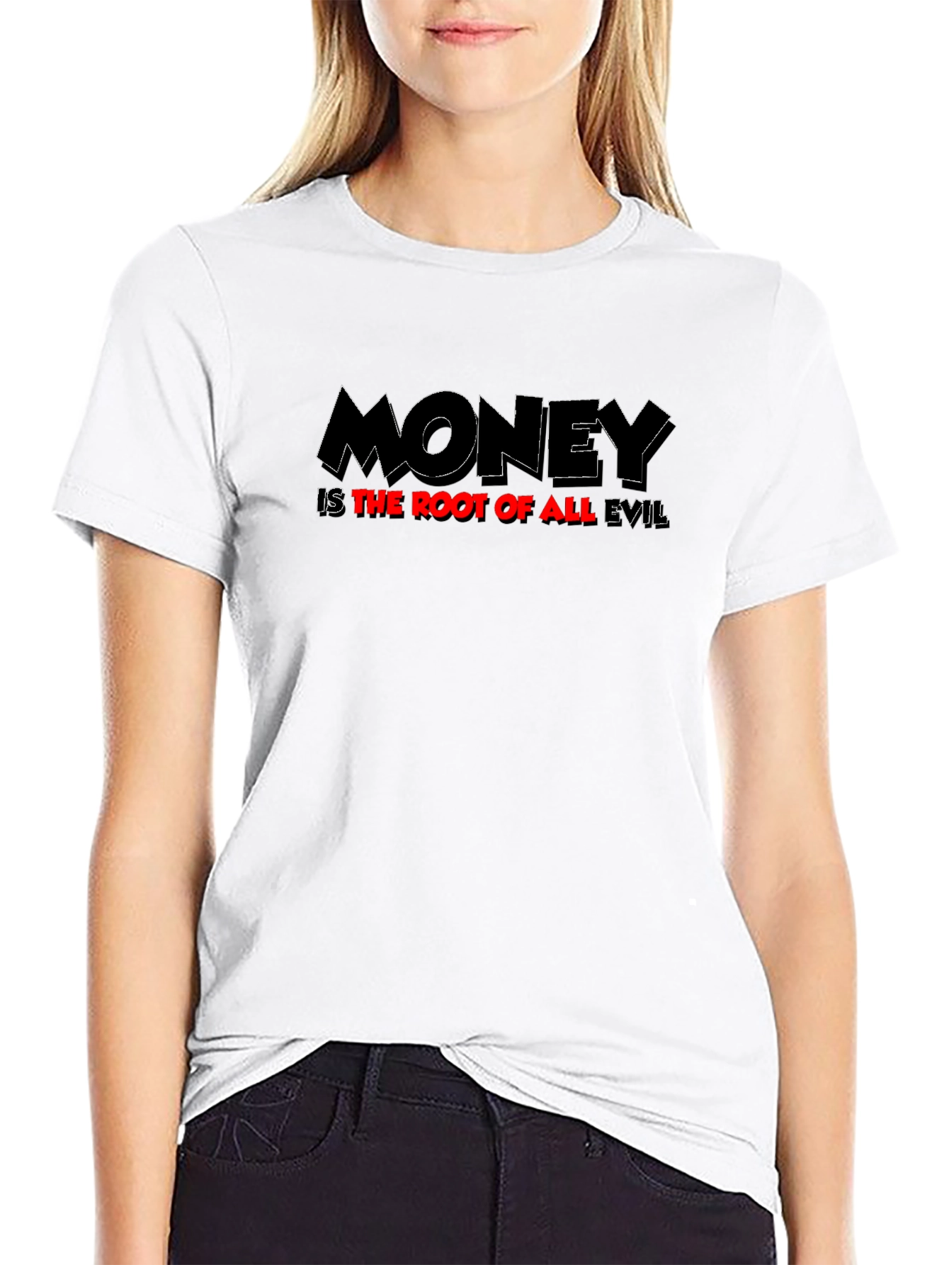 Money Is The Root Of All Evil Graphic T-Shirt