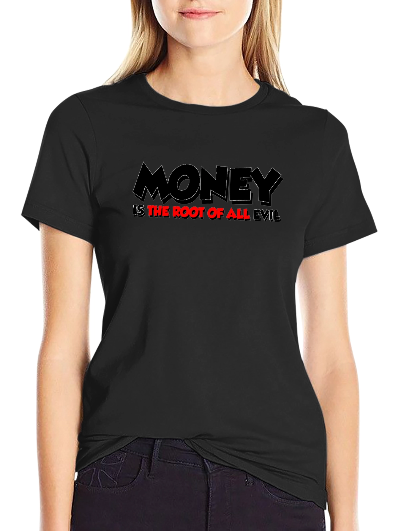 Money Is The Root Of All Evil Graphic T-Shirt