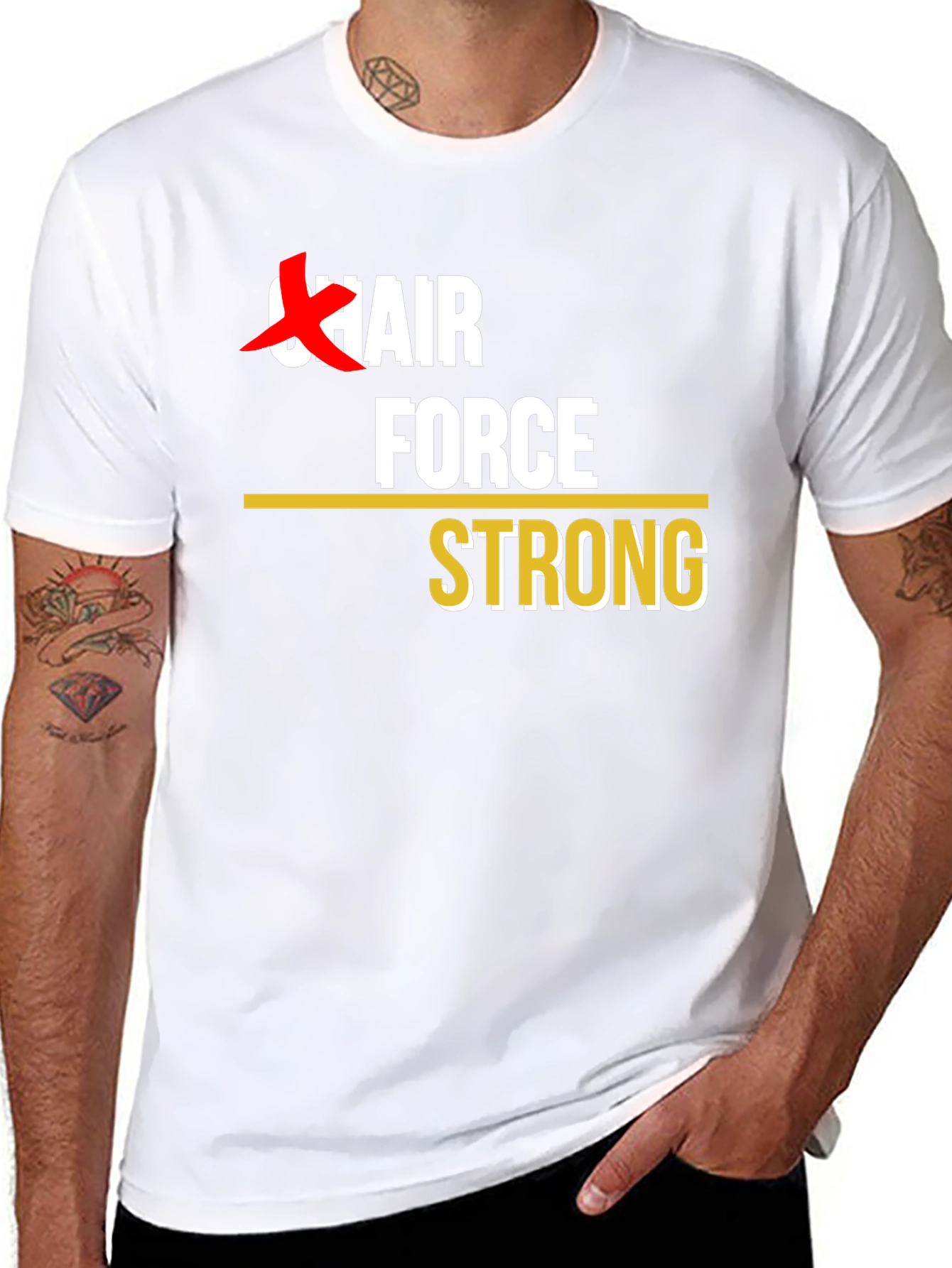 Chair Force Strong T-Shirt - Black