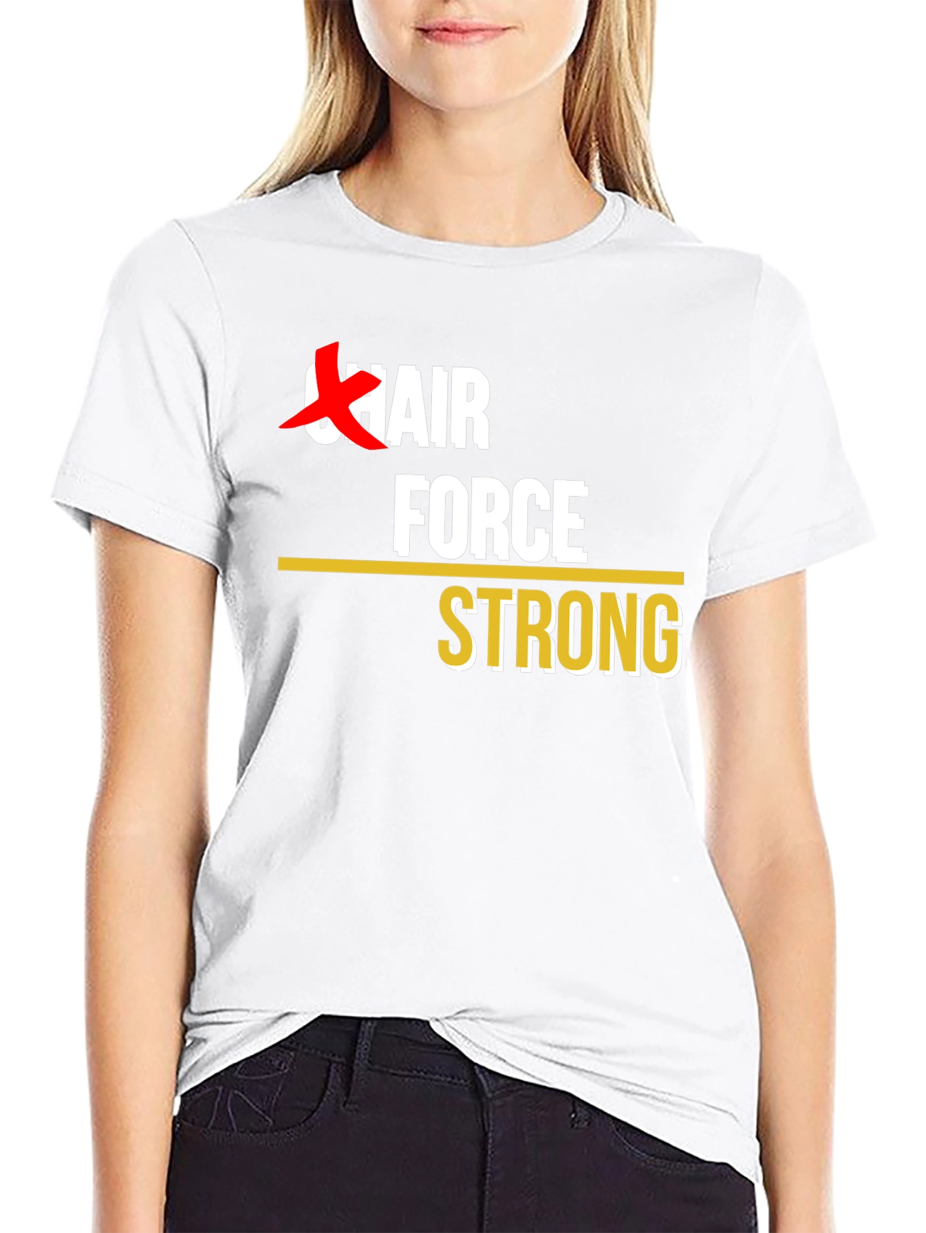 Chair Force Strong T-Shirt - Black
