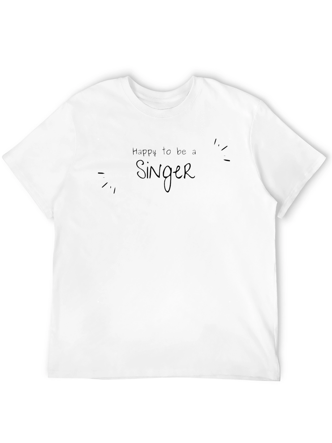 Happy Singer Black T-Shirt
