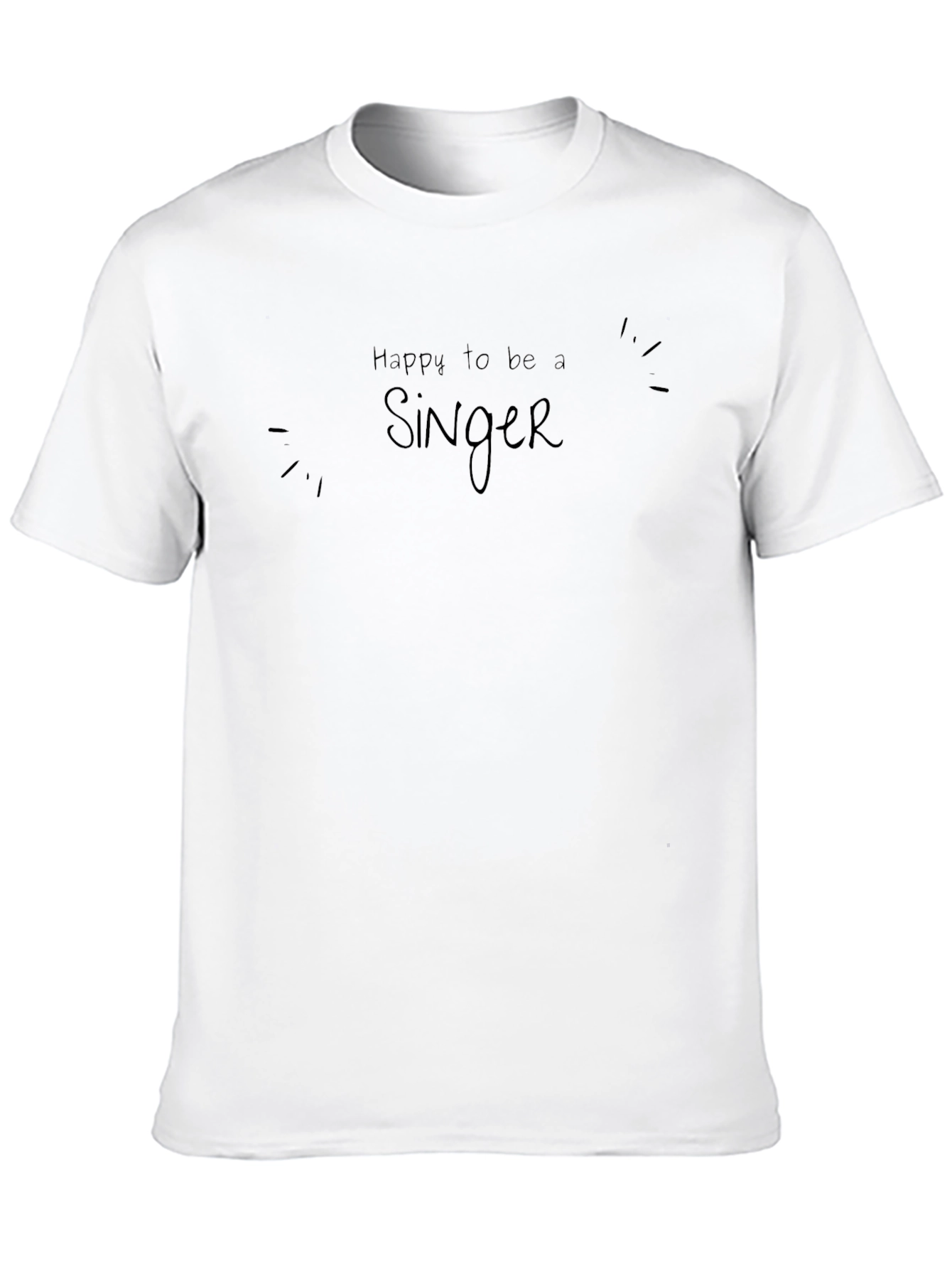 Happy Singer Black T-Shirt