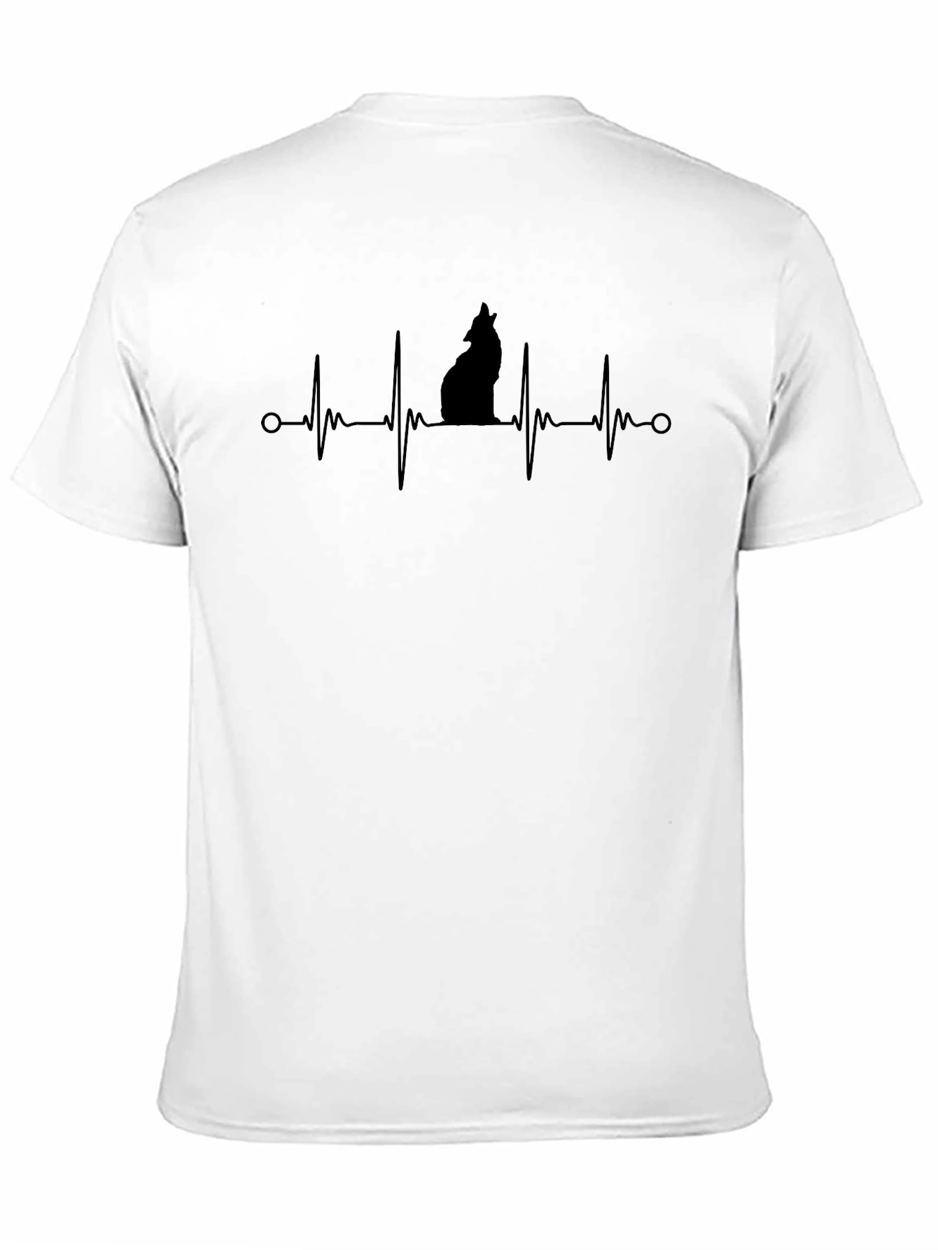 Wolf Heartbeat T-Shirt - Mens Graphic Tee