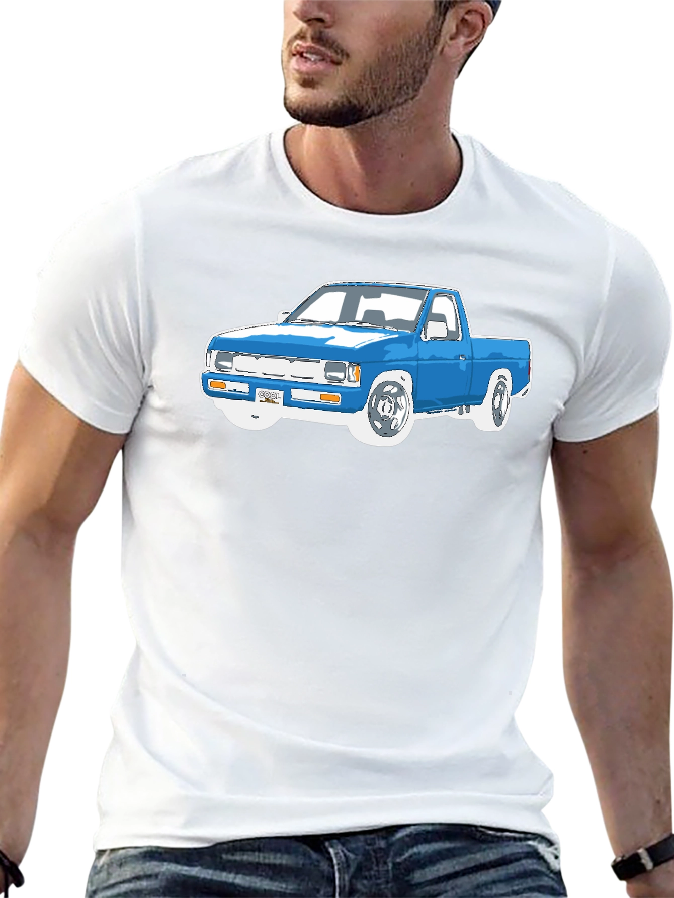Truck Graphic Tee - Classic Design Black Shirt