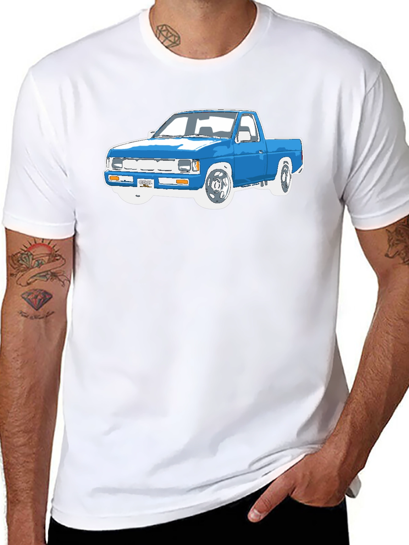 Truck Graphic Tee - Classic Design Black Shirt