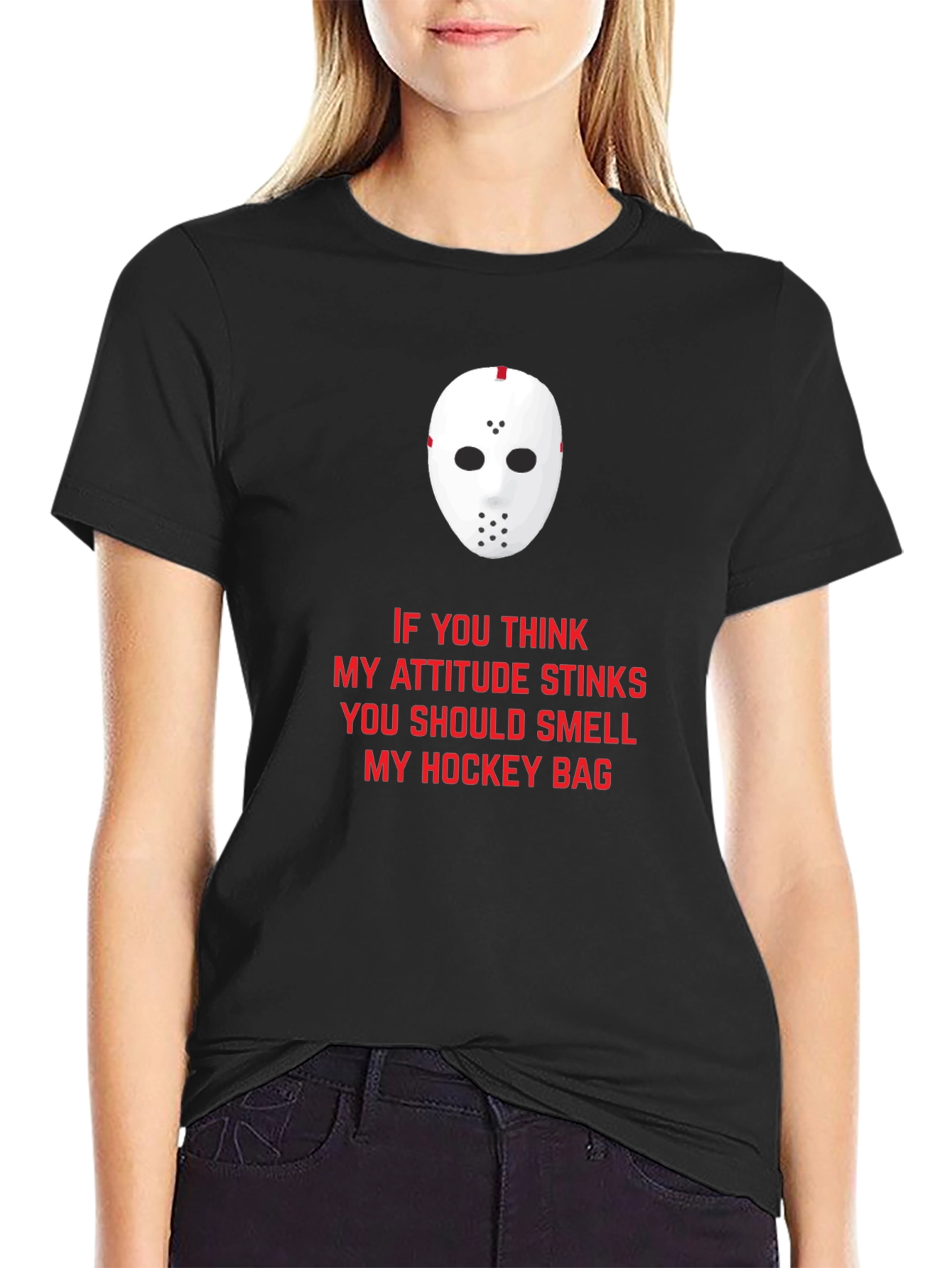 Hockey Attitude Graphic T-Shirt