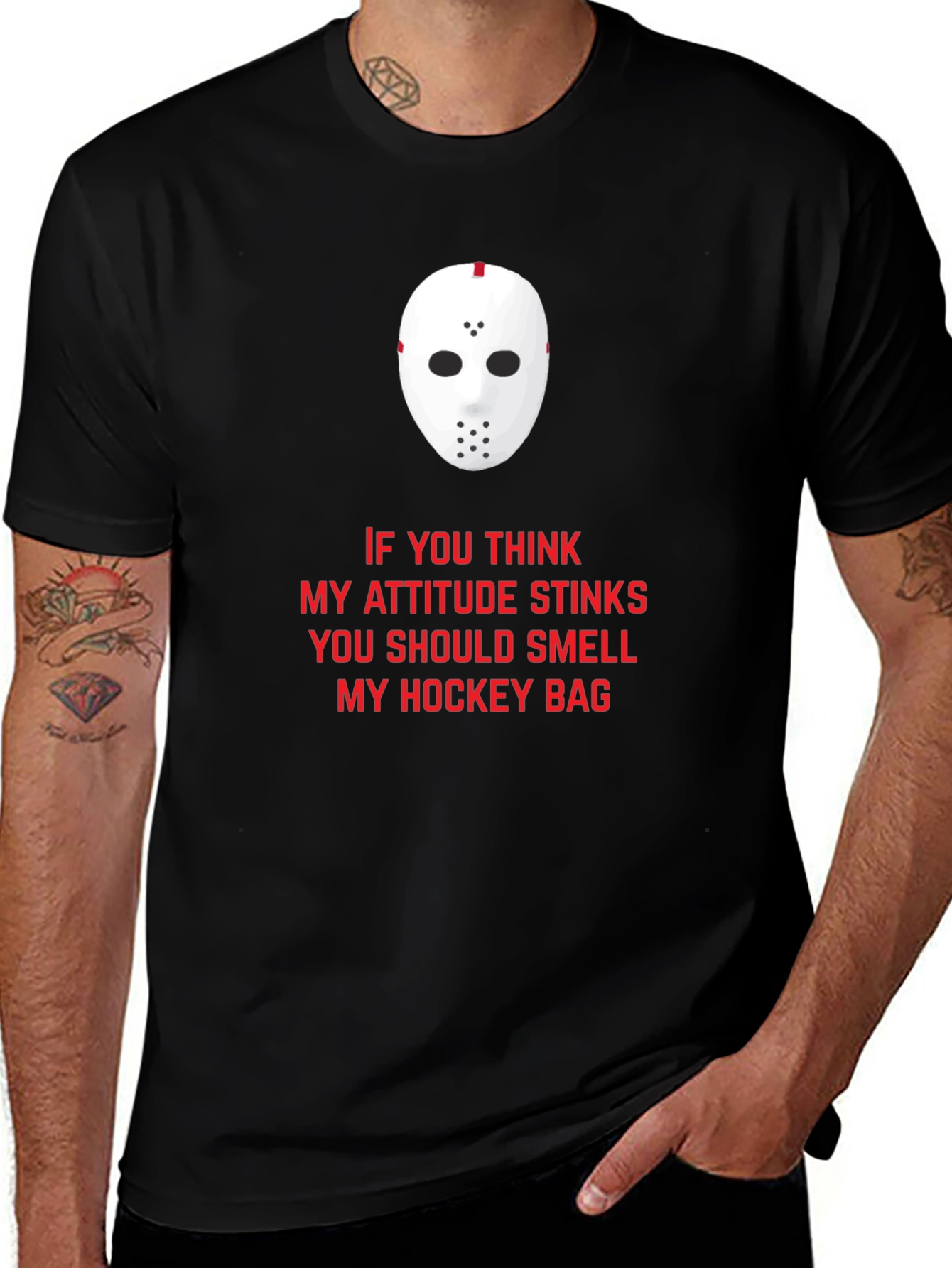 Hockey Attitude Graphic T-Shirt