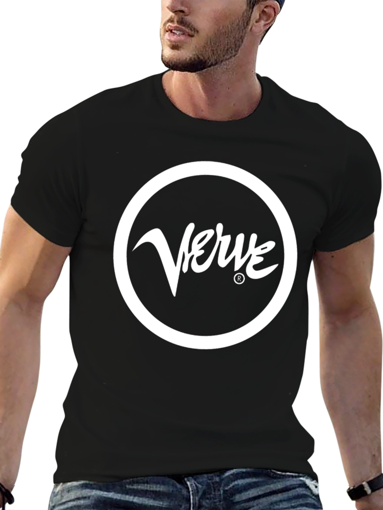 Verve Logo Black T-Shirt - Stylish Graphic Tee