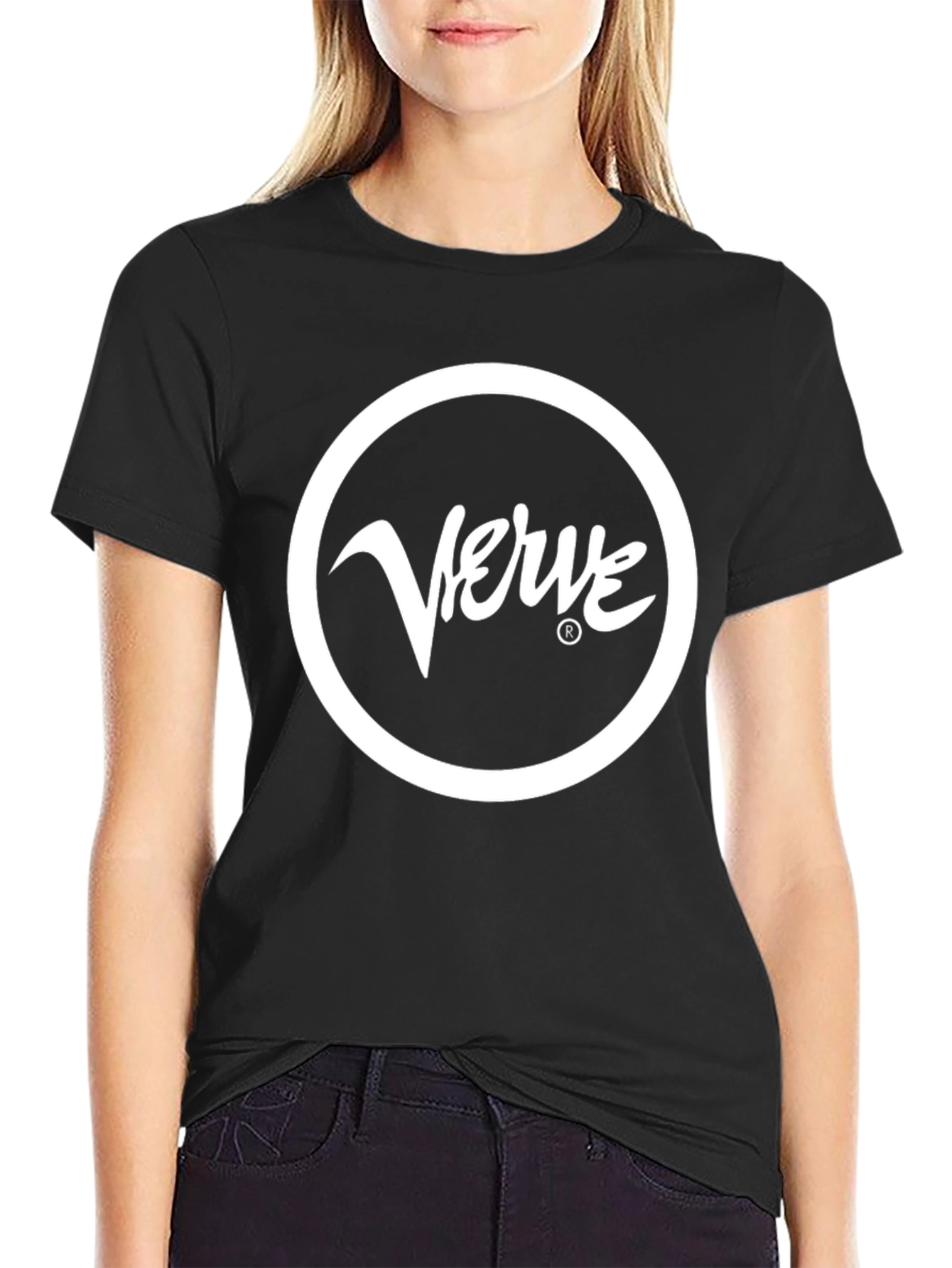 Verve Logo Black T-Shirt - Stylish Graphic Tee