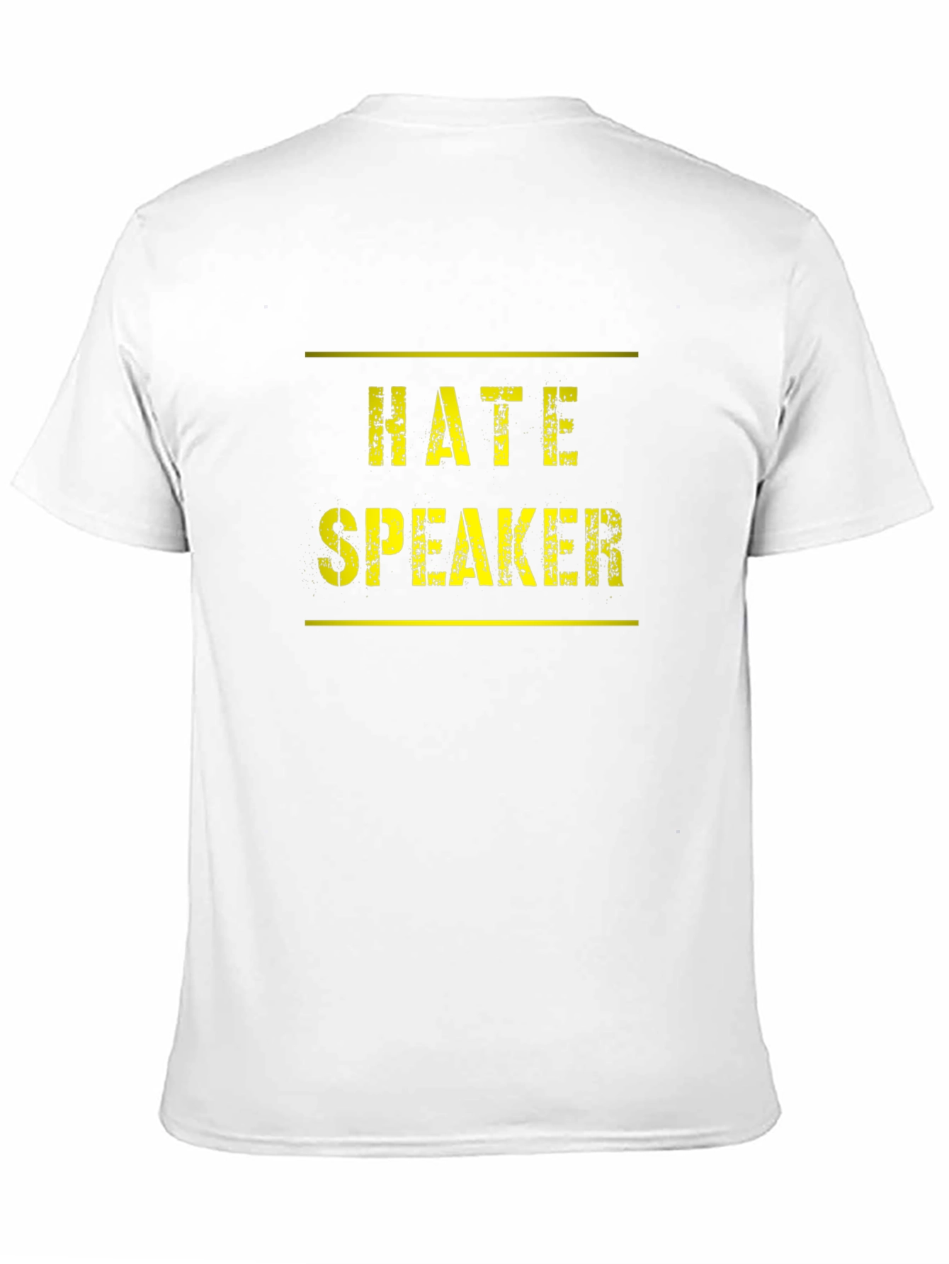Hate Speaker Graphic T-Shirt Black Tee