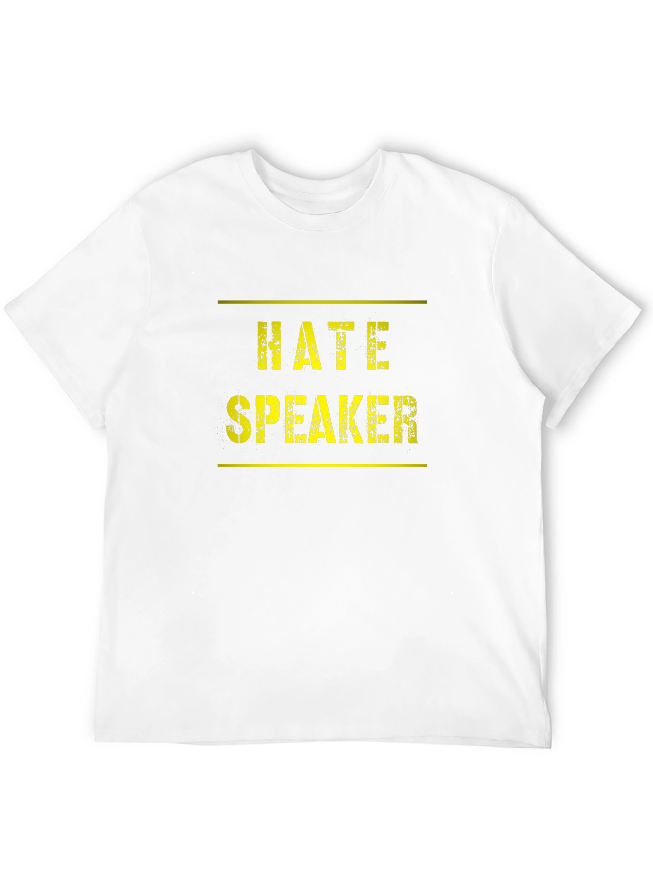 Hate Speaker Graphic T-Shirt Black Tee