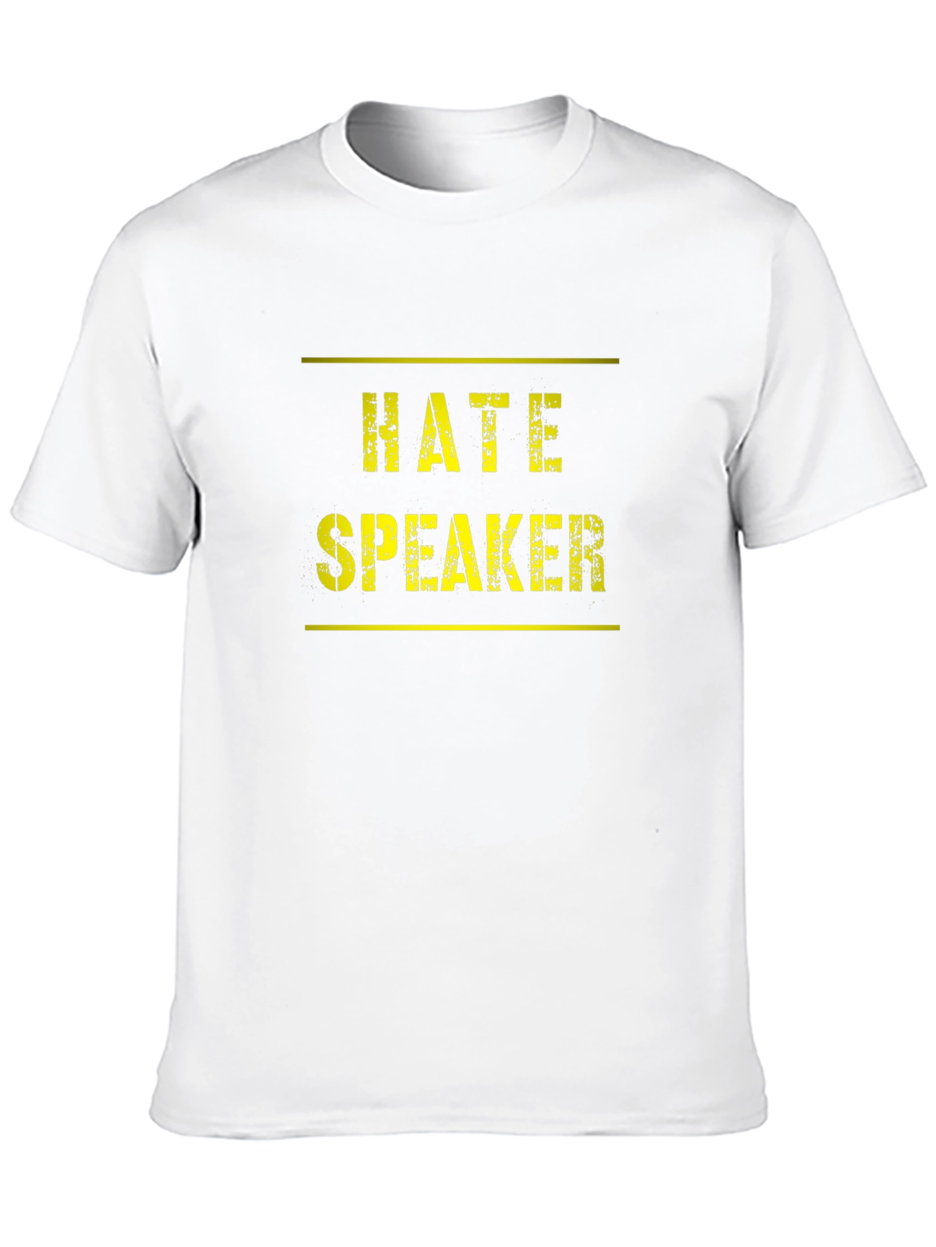 Hate Speaker Graphic T-Shirt Black Tee