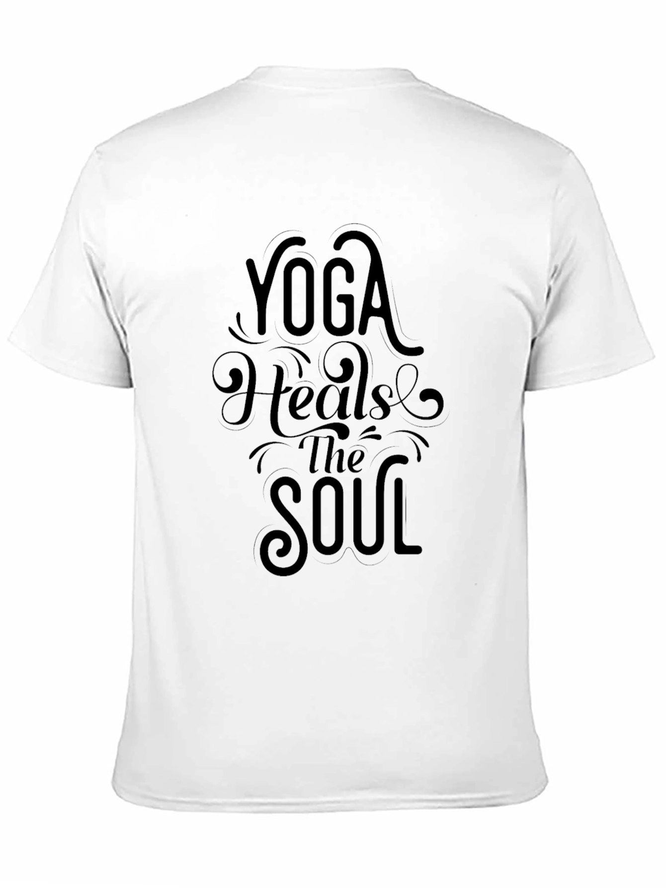 Yoga Heals the Soul Black T-Shirt