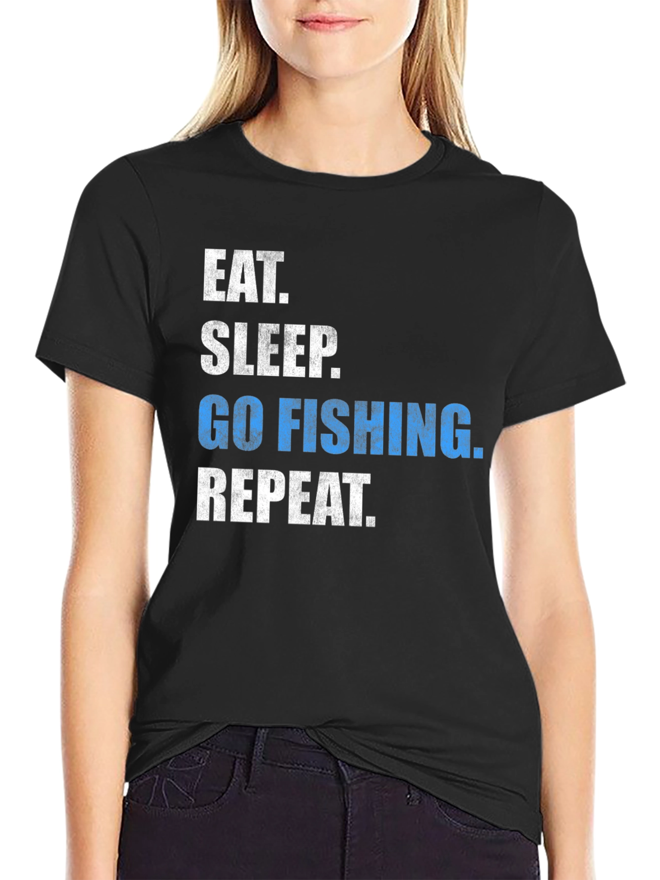 Eat Sleep Go Fishing Repeat T-Shirt
