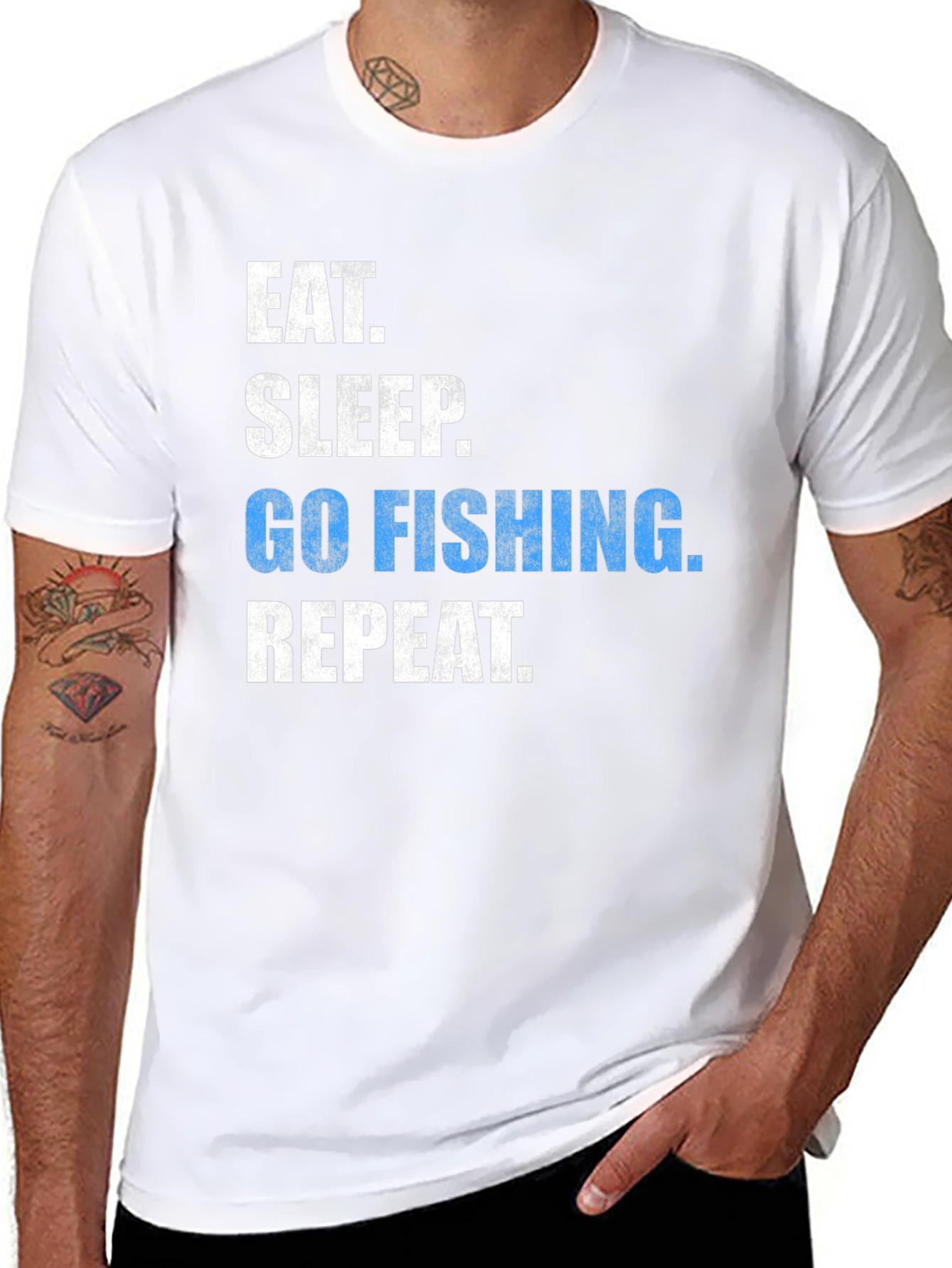 Eat Sleep Go Fishing Repeat T-Shirt