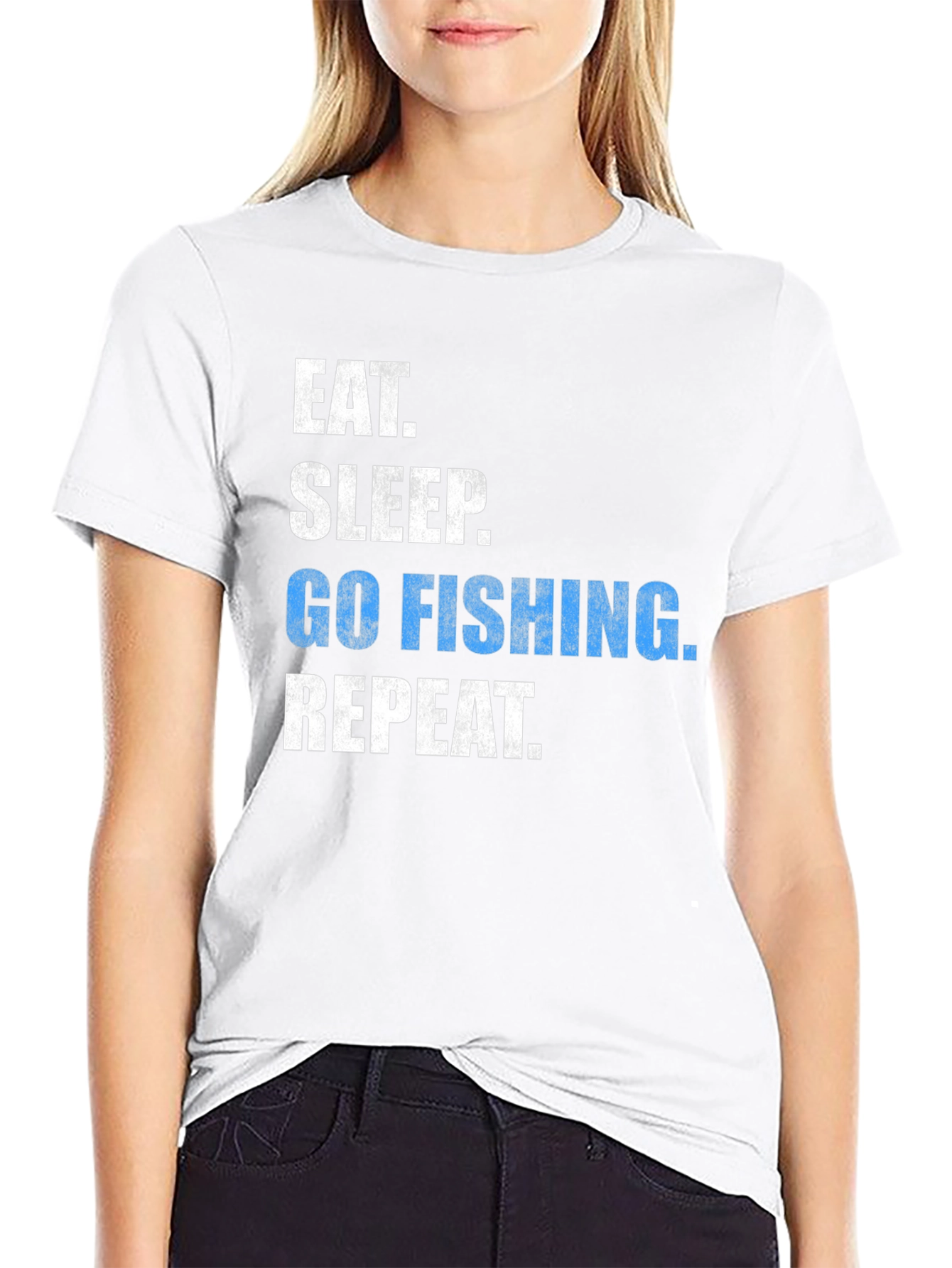 Eat Sleep Go Fishing Repeat T-Shirt